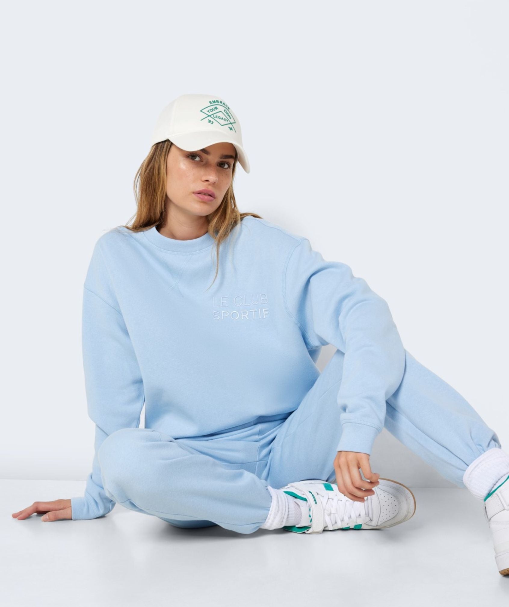 Noisy May - Alden L/S Logo Sweat (Cerulean)