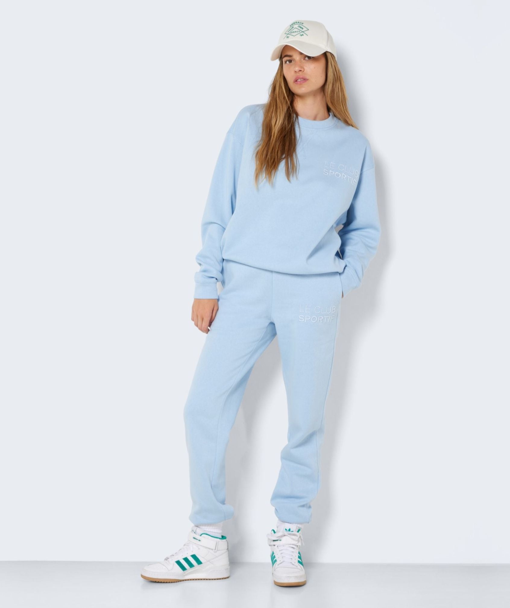 Noisy May - Alden L/S Logo Sweat (Cerulean)