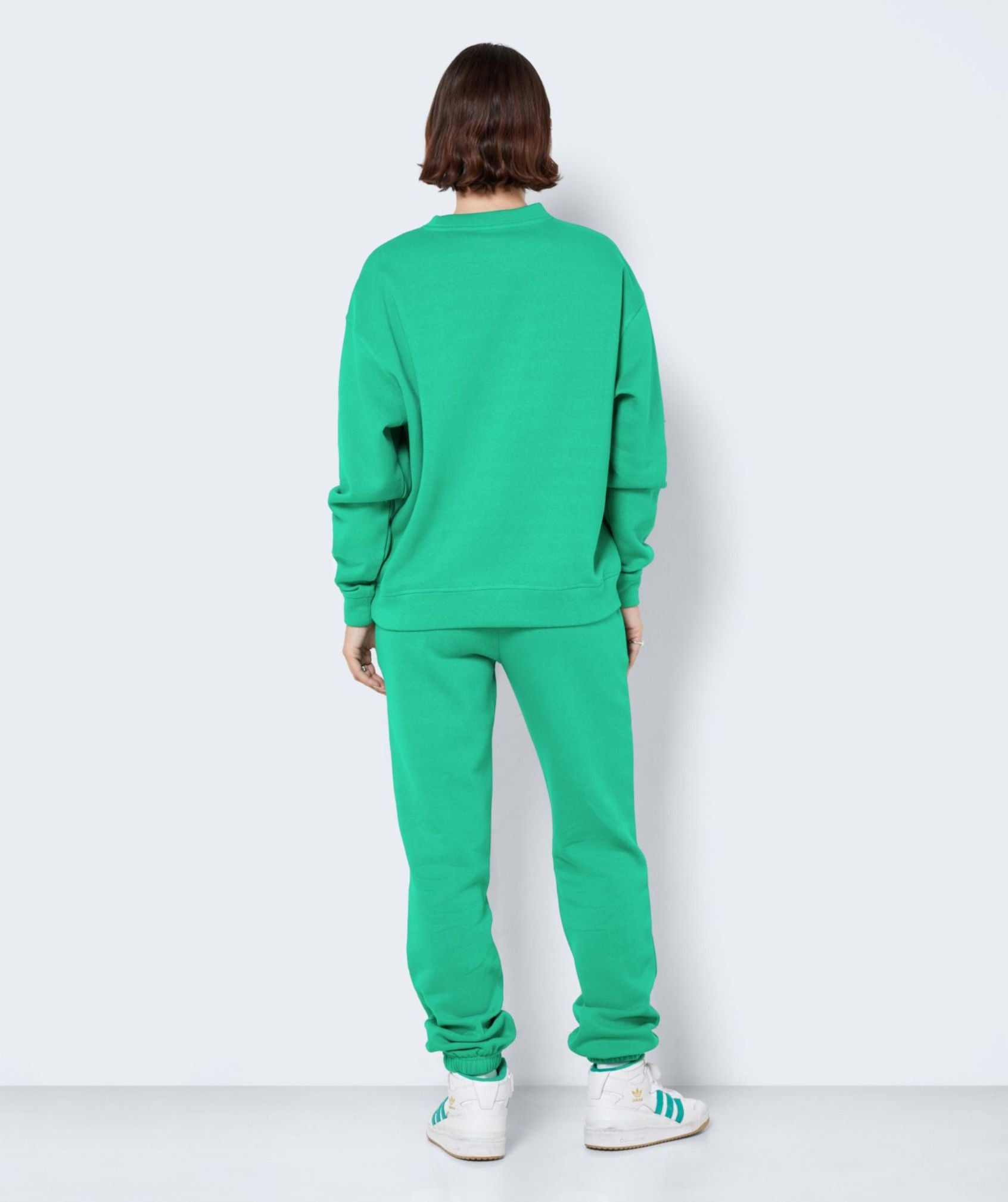Noisy May - Alden L/S Logo Sweat (Emerald)