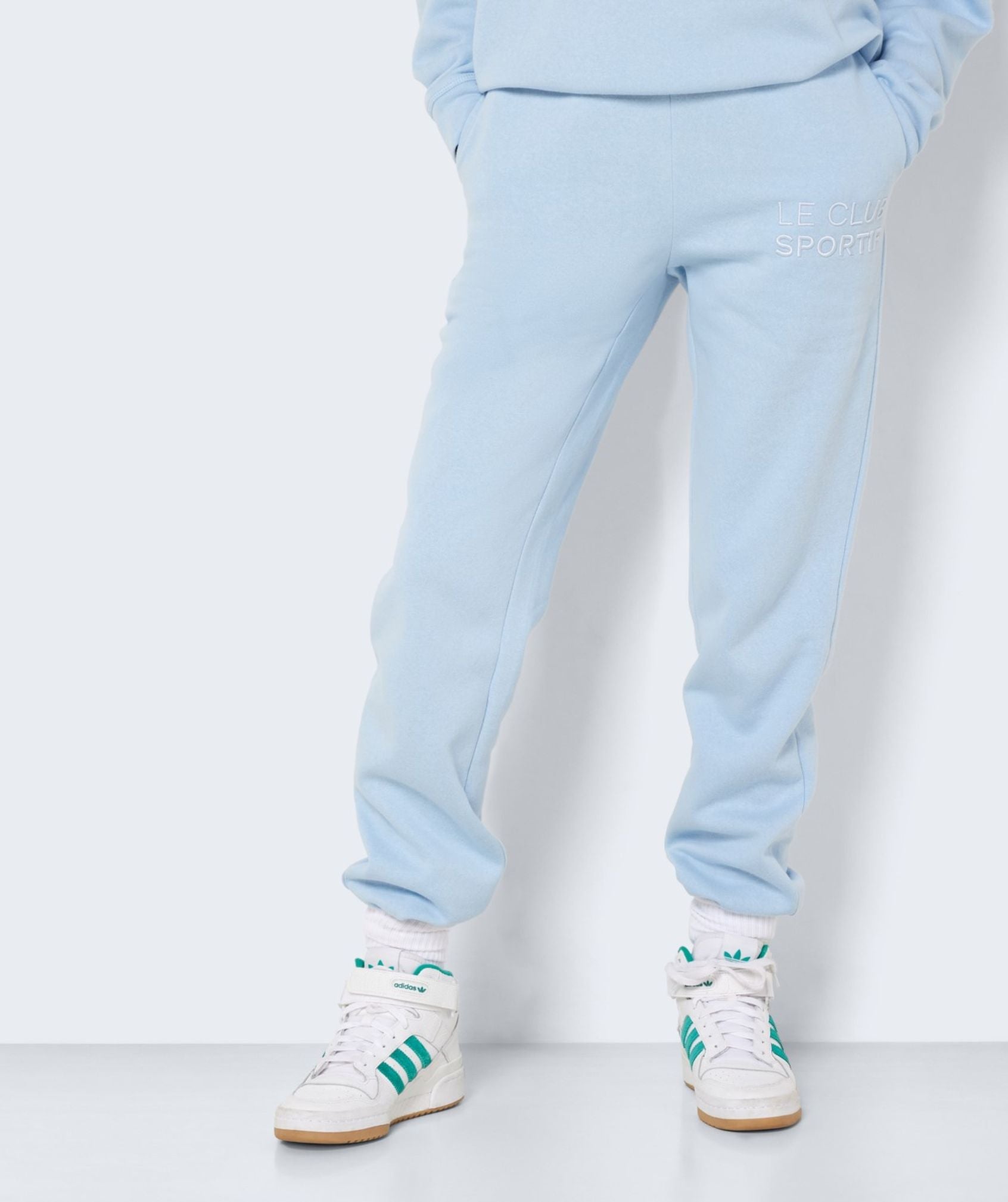 Noisy May - Alden HW Logo Sweat Pant (Cerulean)