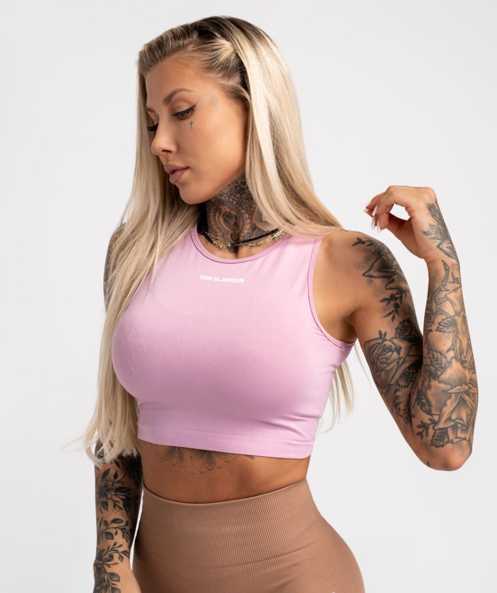 Gym Glamour - Elsa Tied Top (Pink)