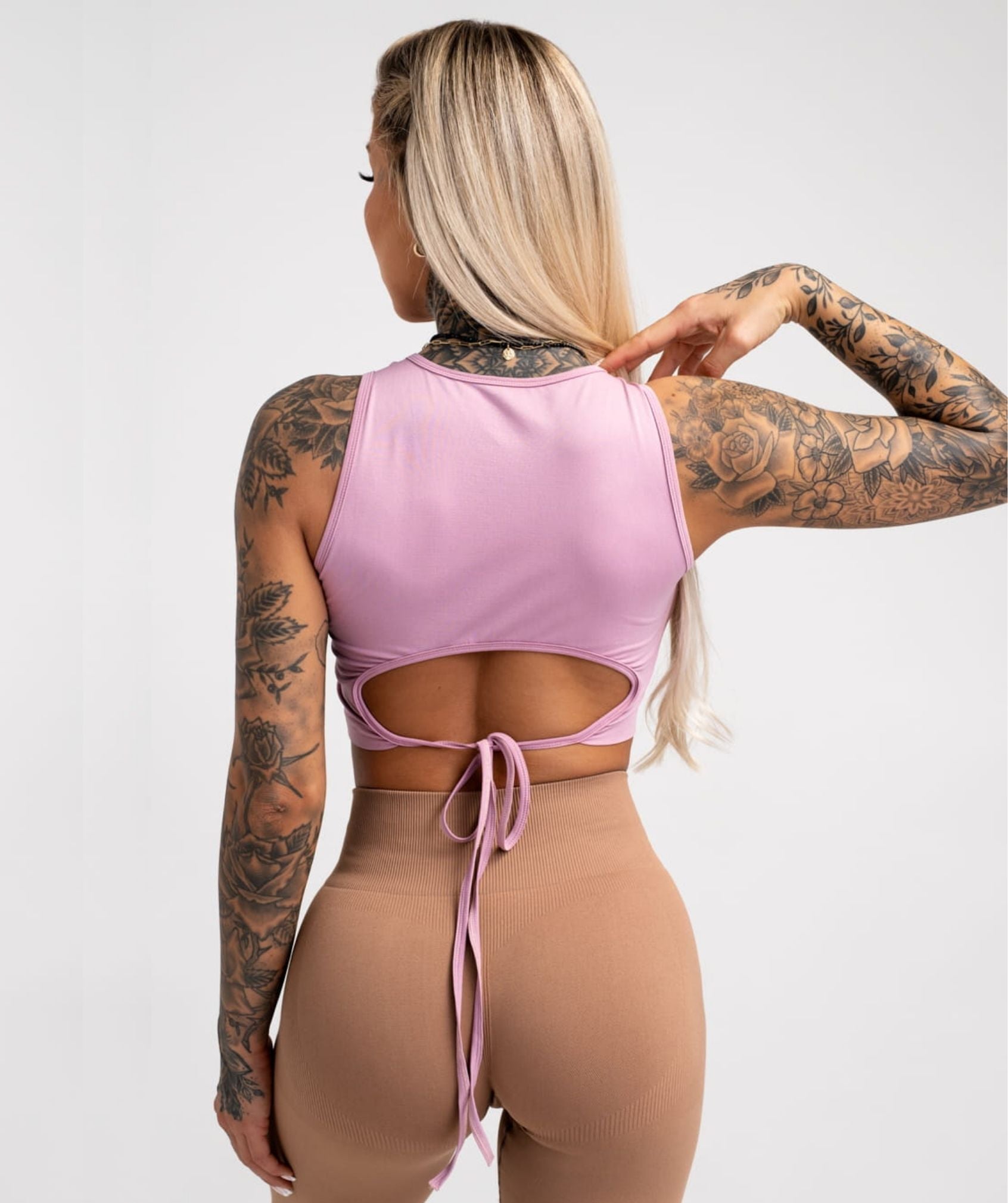 Gym Glamour - Elsa Tied Top (Pink)