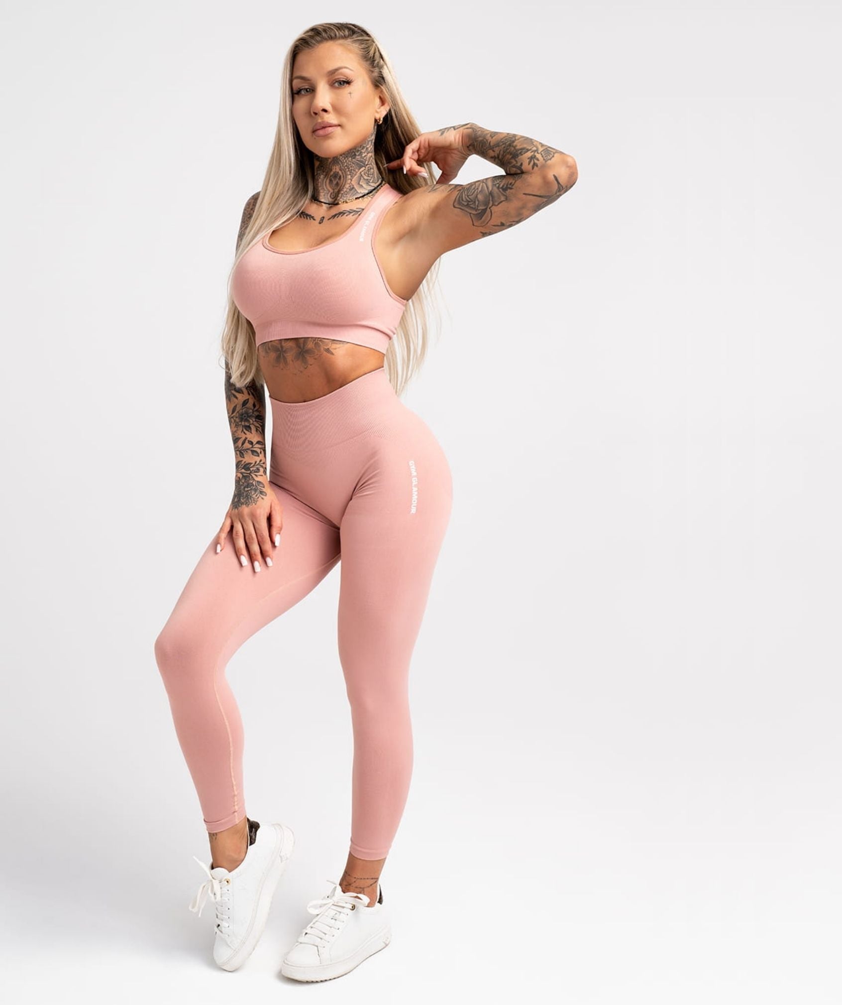 Gym Glamour - May Compress Leggings (Rose Tan)