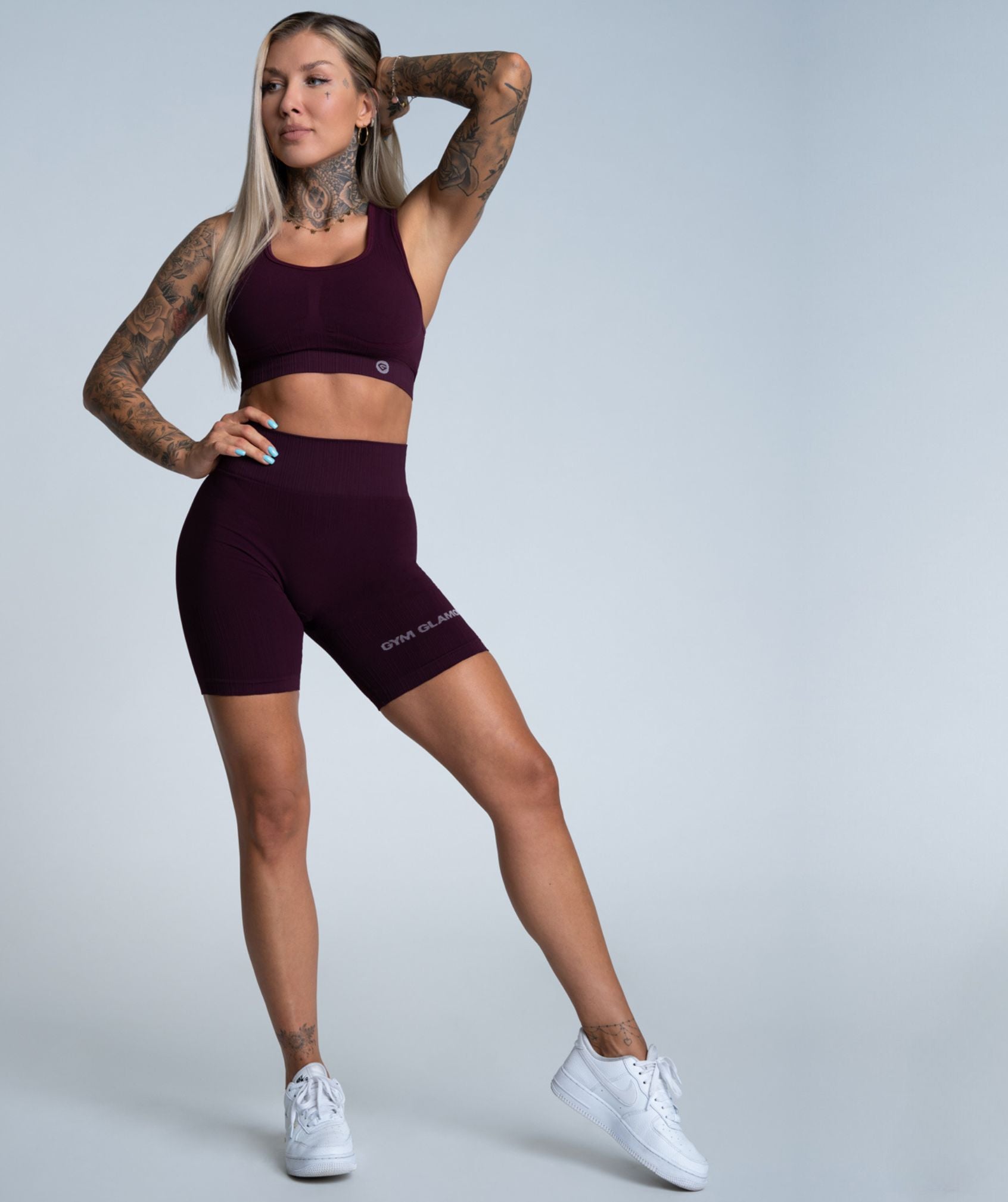 Gym Glamour - Mimi Biker Shorts (Grape)