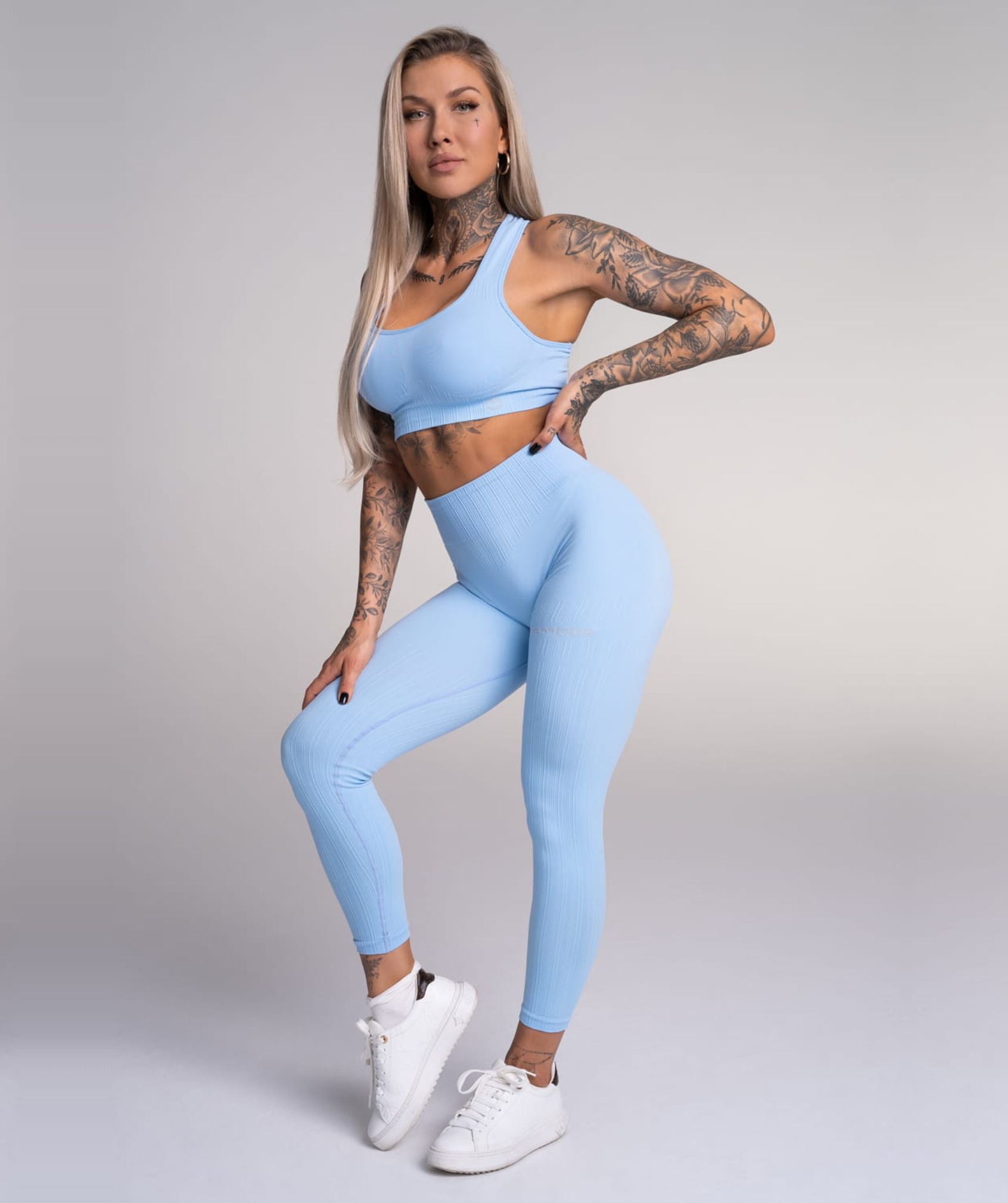 Gym Glamour - Mimi Seamless Leggings (Baby Blue)