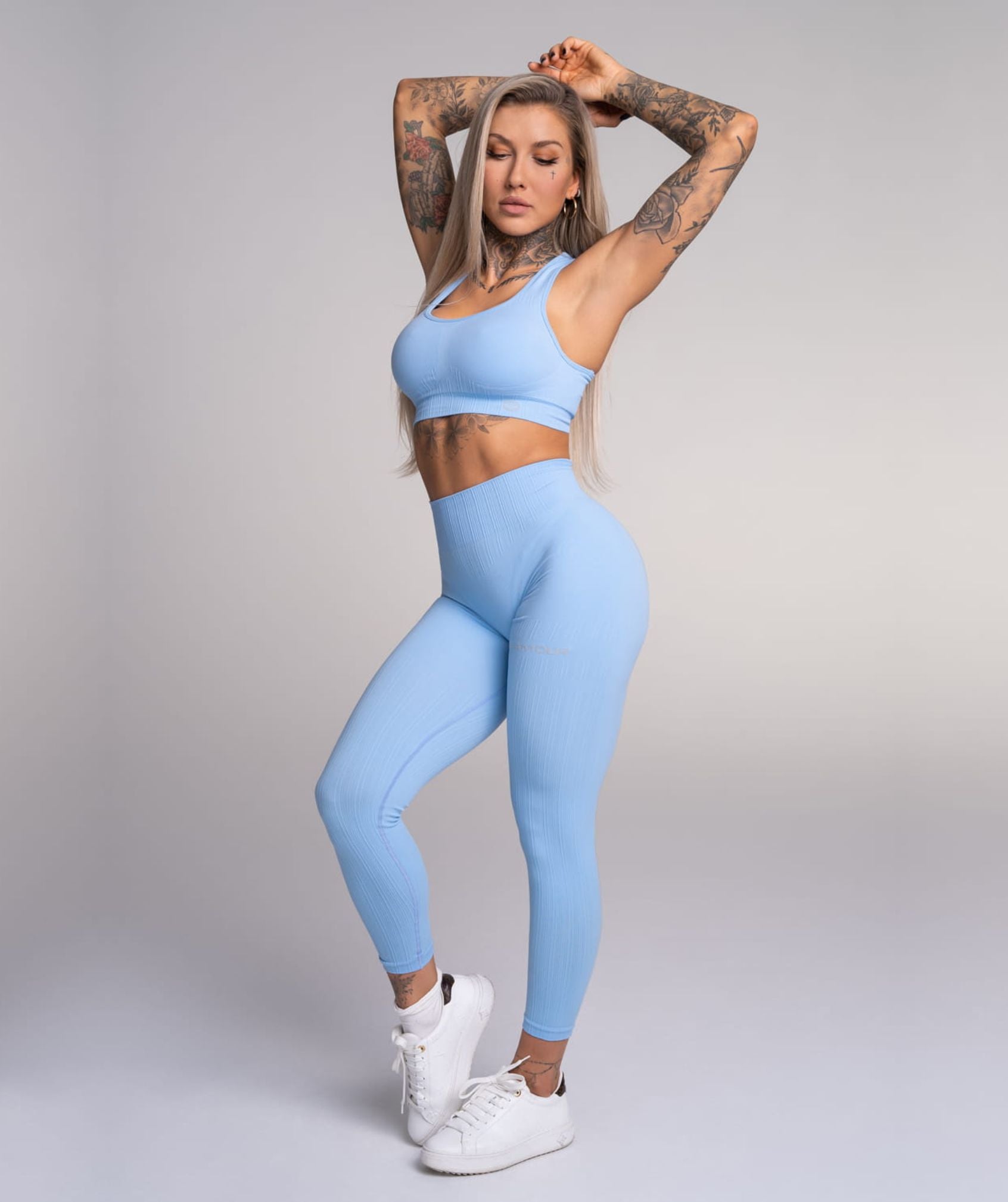Gym Glamour - Mimi Seamless Leggings (Baby Blue)