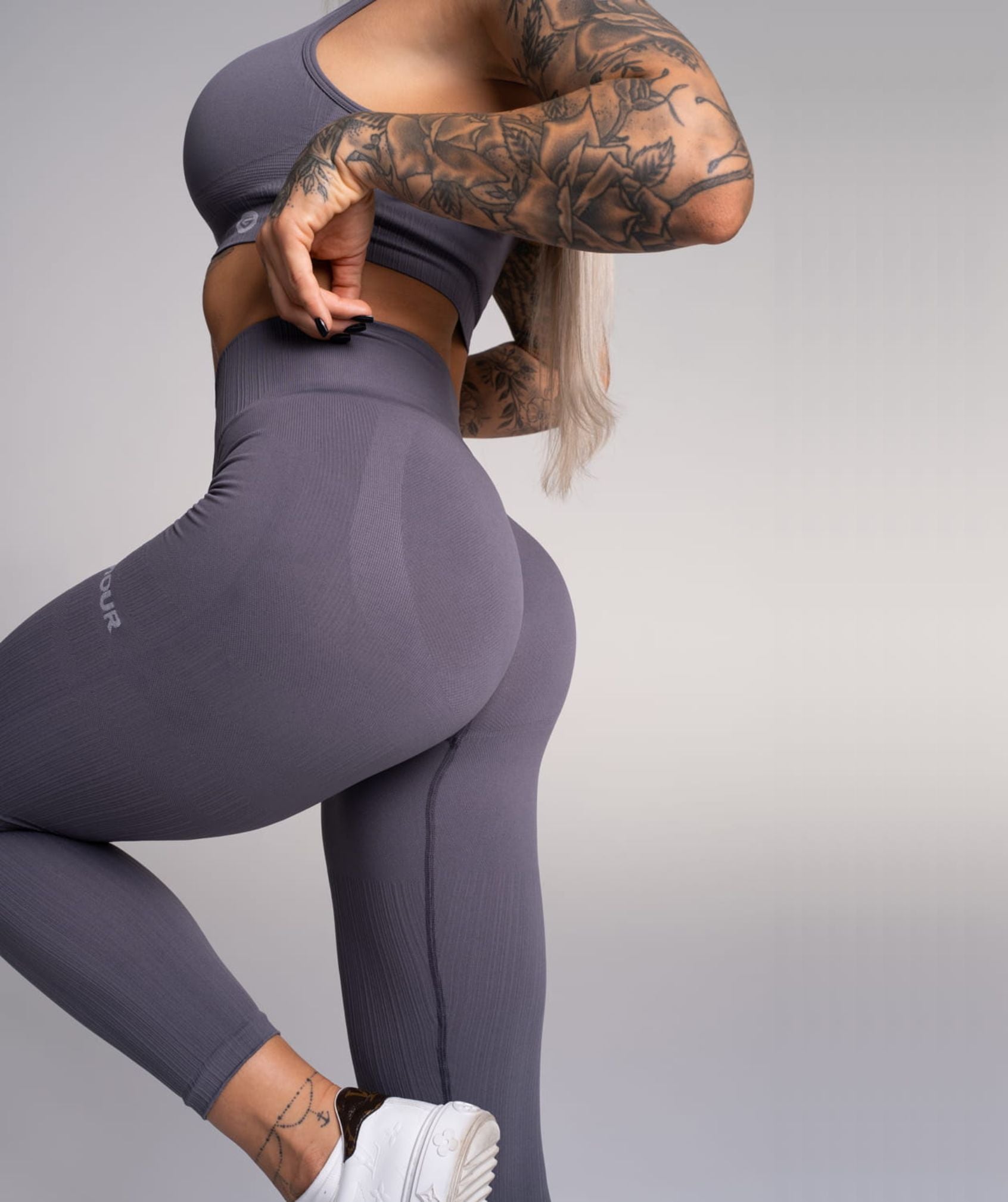 Gym Glamour - Mimi Seamless Leggings (Grey)