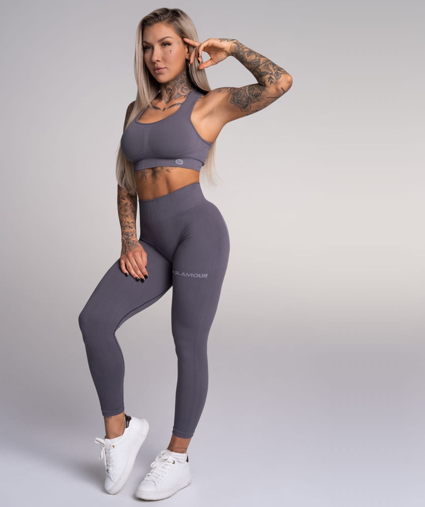 Gym Glamour - Mimi Seamless Leggings (Grey)