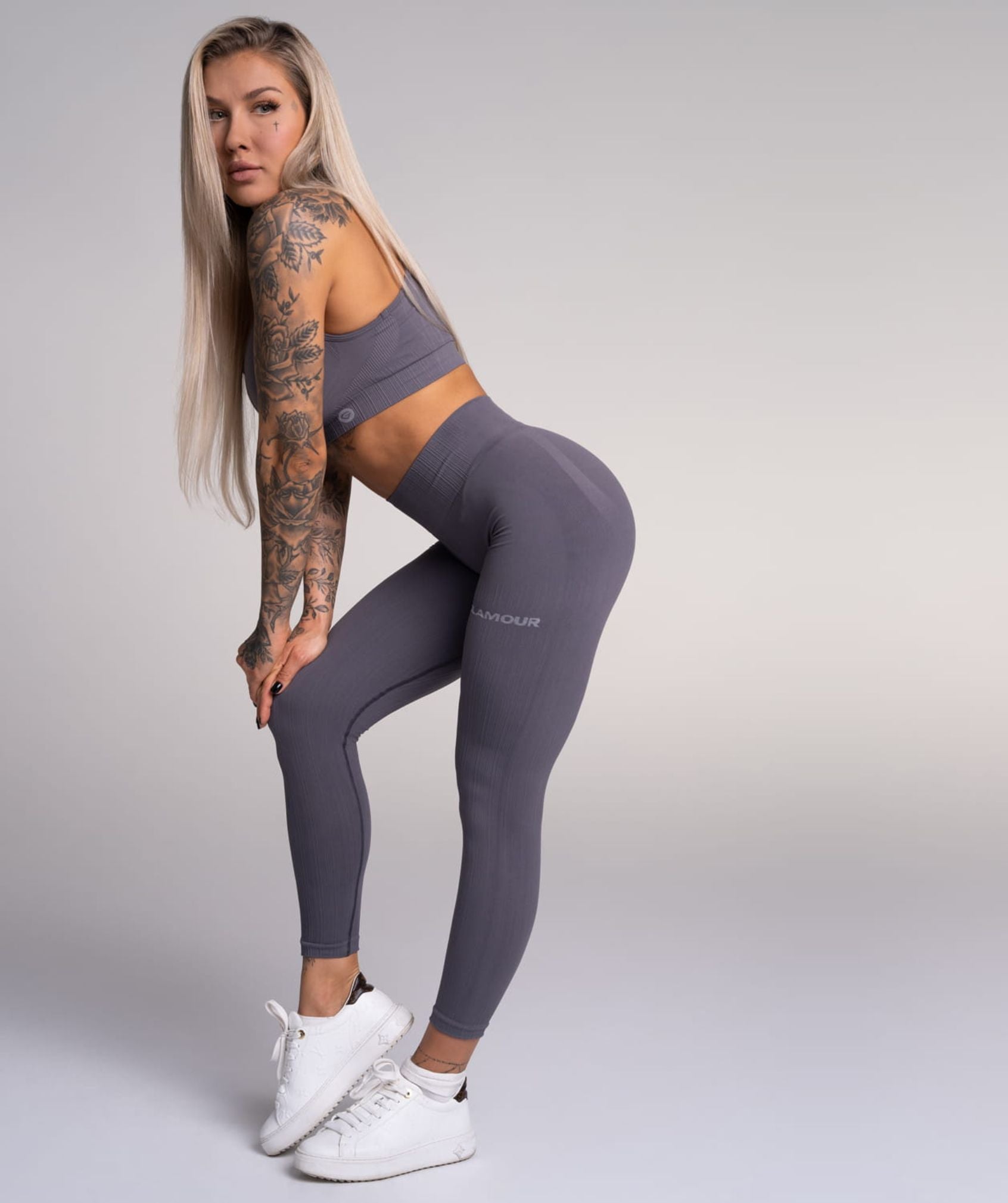 Gym Glamour - Mimi Seamless Leggings (Grey)