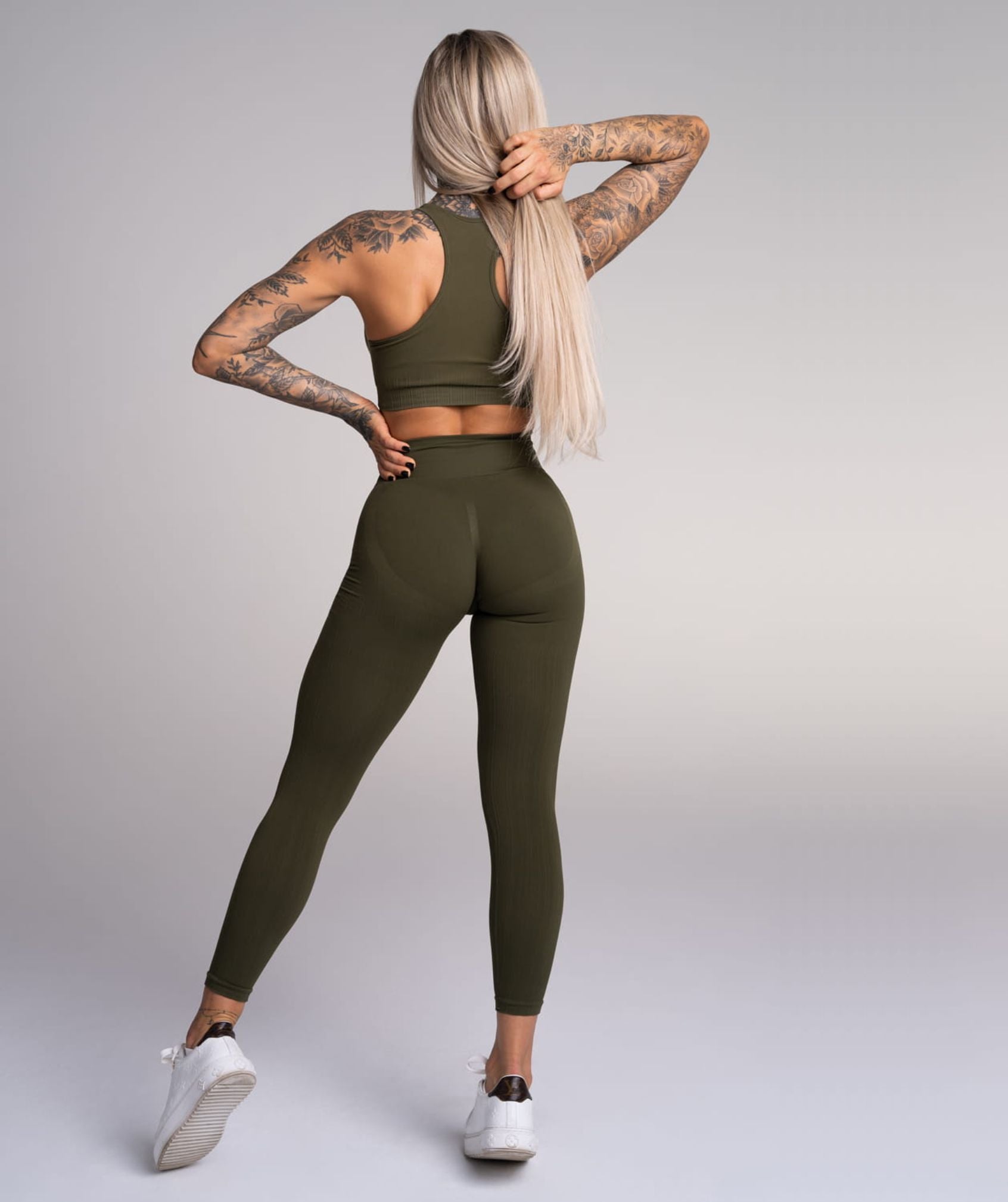 Gym Glamour - Mimi Seamless Leggings (Khaki)