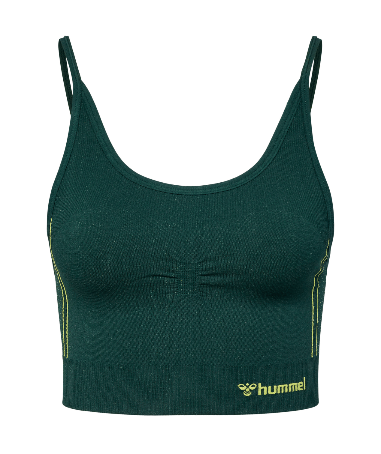 Hummel® - Zone Seamless Sports Bra (Deep Teal/Sulphur Spring)