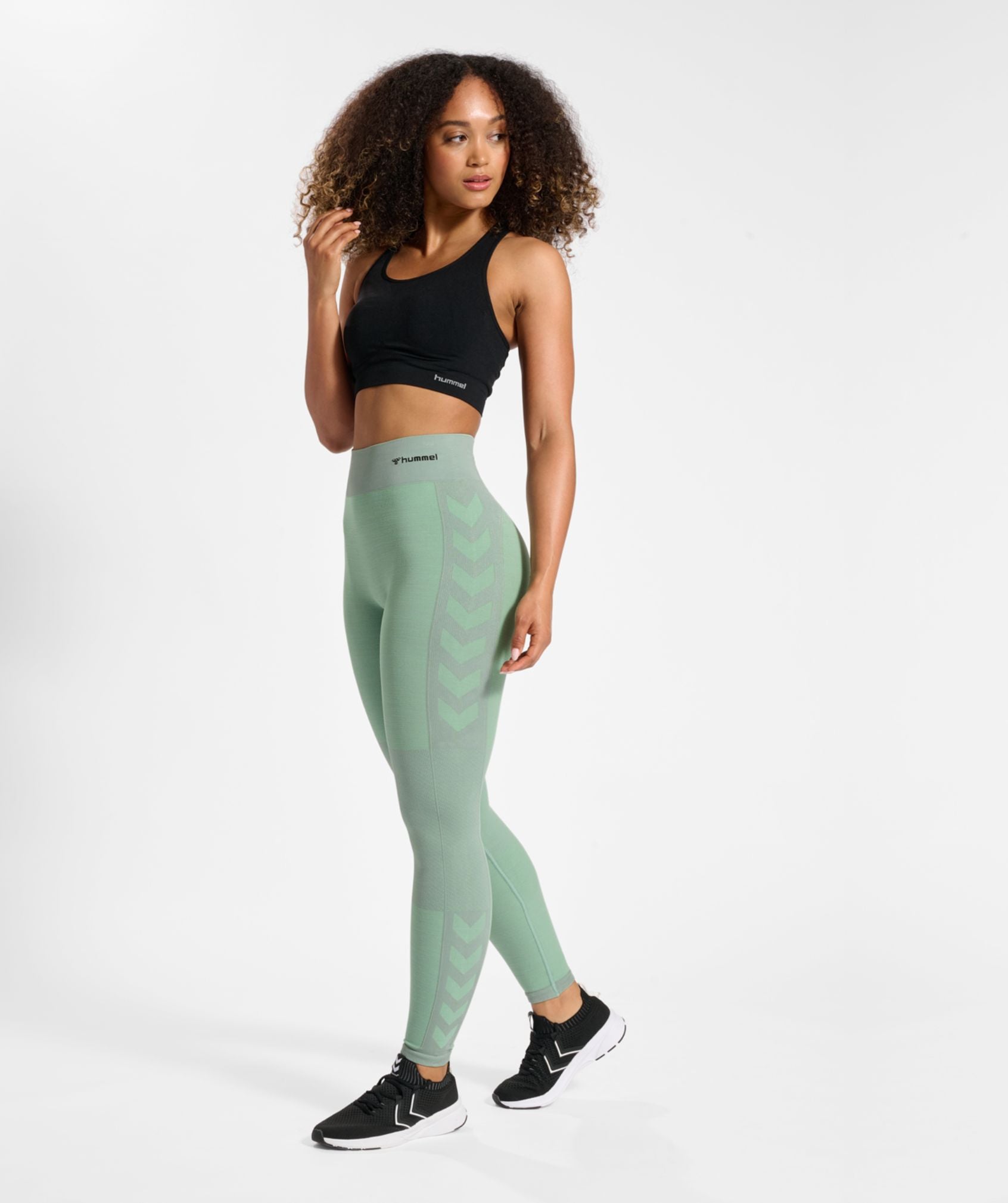 Hummel® - Clea Mid Waist Tights (Chinois Geen)