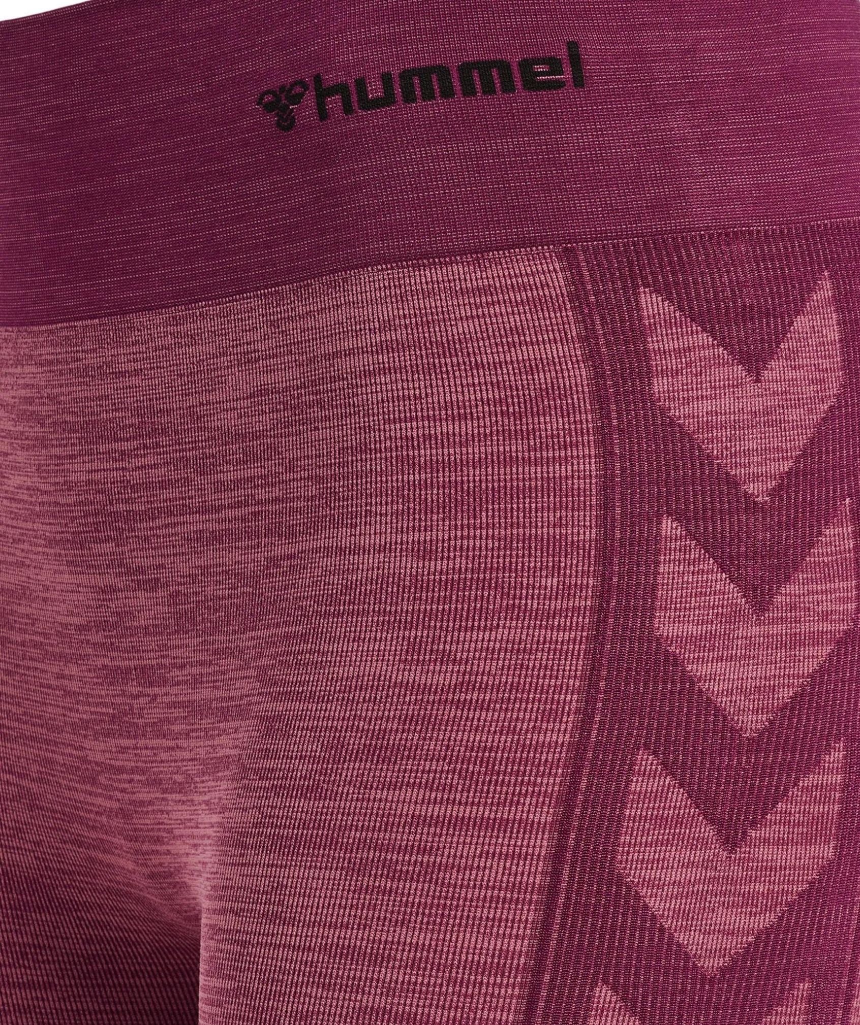 Hummel® - Clea Mid Waist Tights (Grape Wine/Crushed Berry Mel)