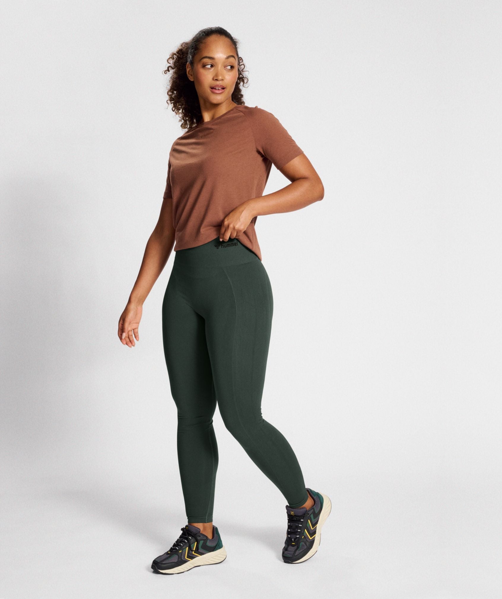 Hummel® - TIF High Waist Seamless Leggings (Climbing Ivy)