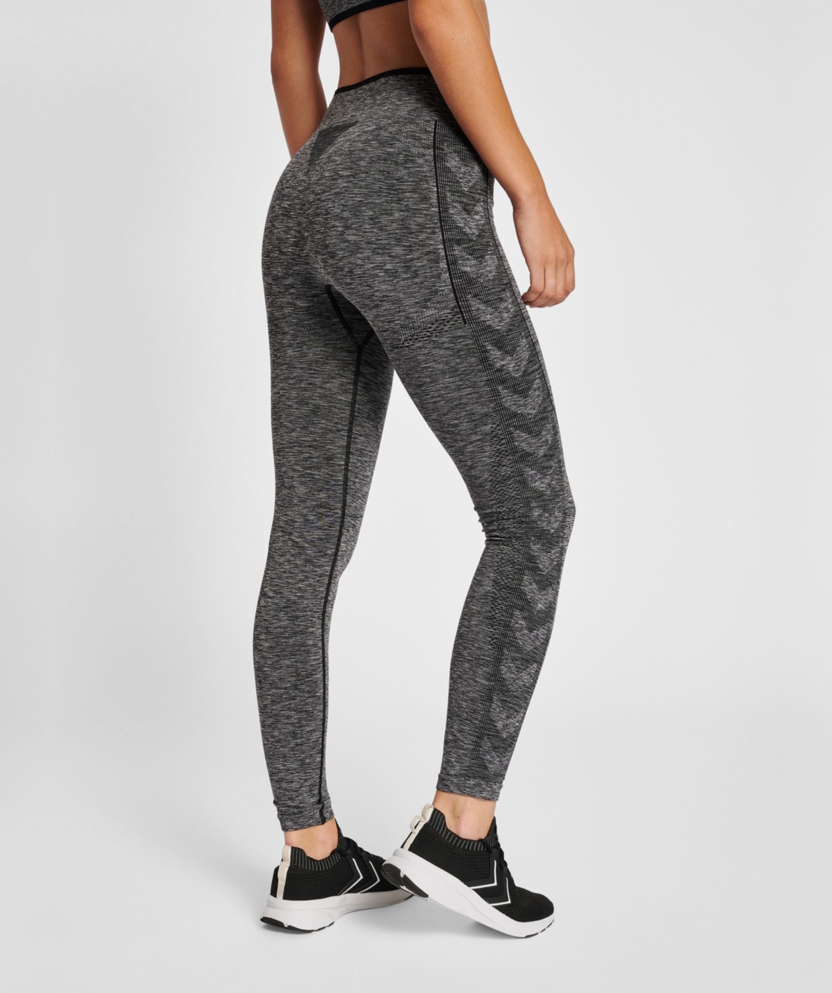 Hummel® - Una Seamless Mid Waist Tights (Black Melange)
