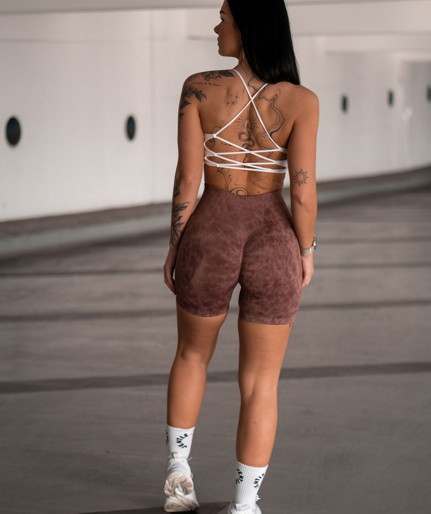 Marble Shorts (Brown)