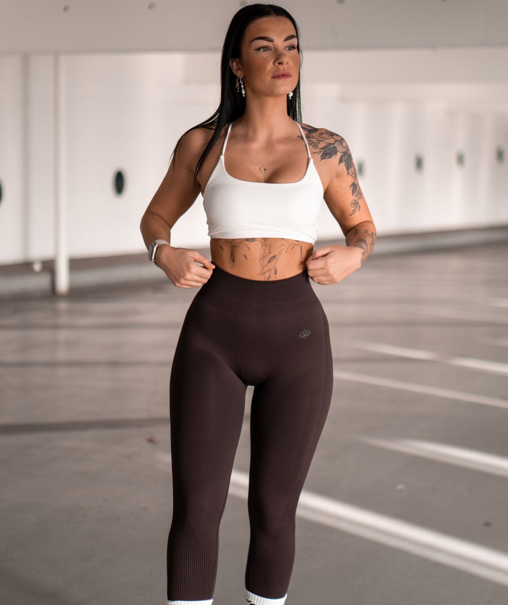 Jentle - Perform Leggings (Brown)