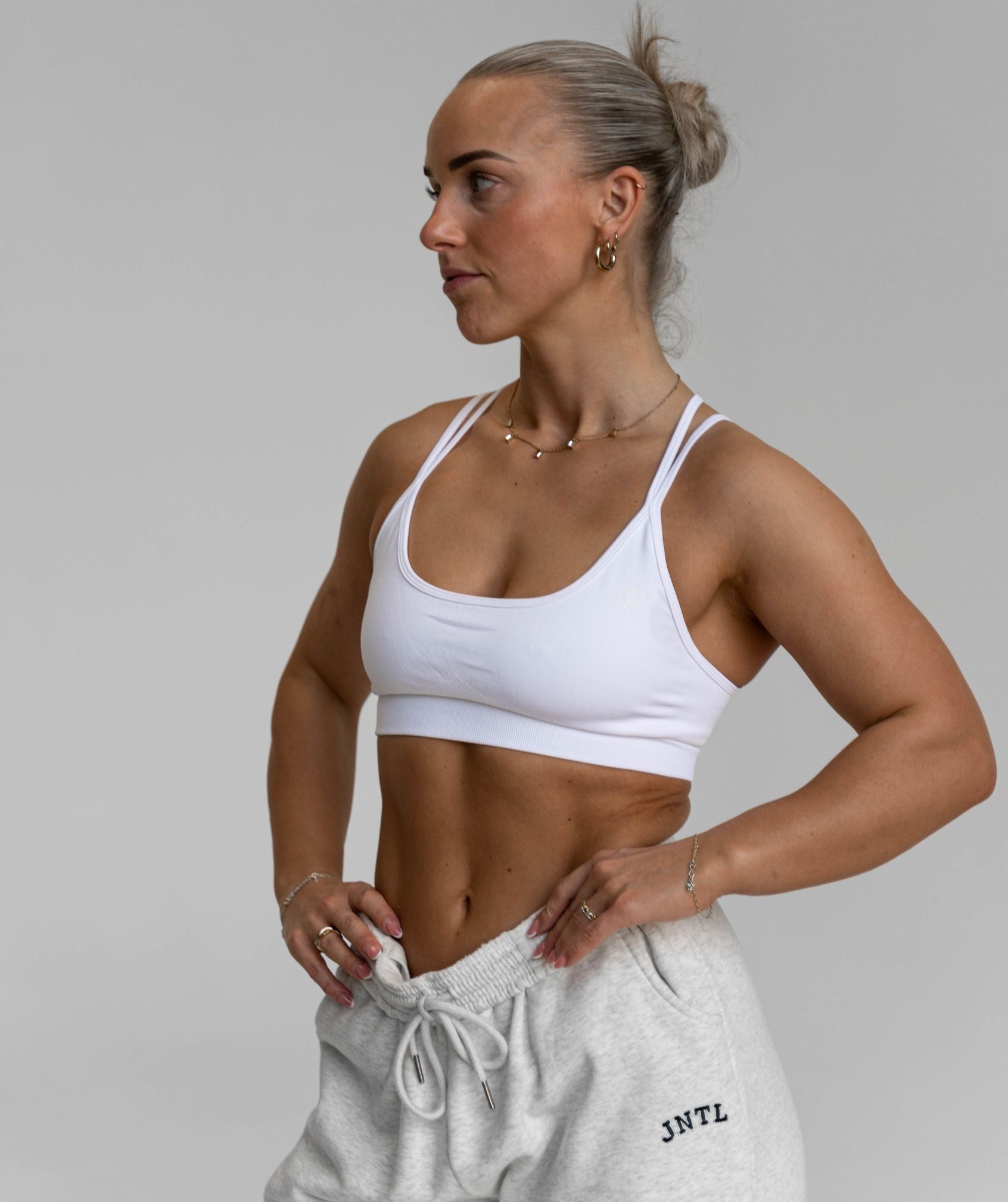 Jentle - Power Sports Bra (White)