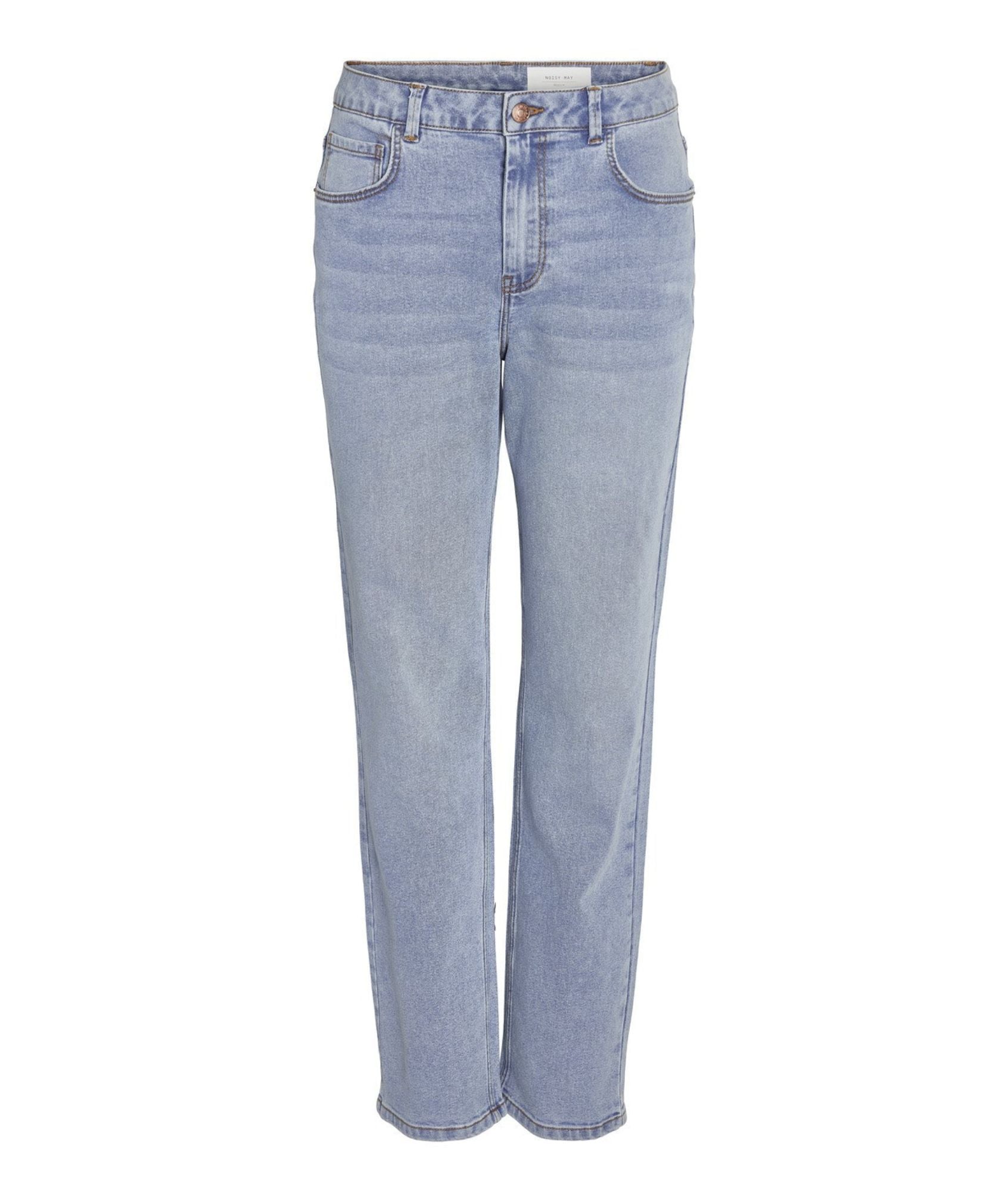 Noisy May - Guthie HW Straight Jeans (Light Blue Denim)