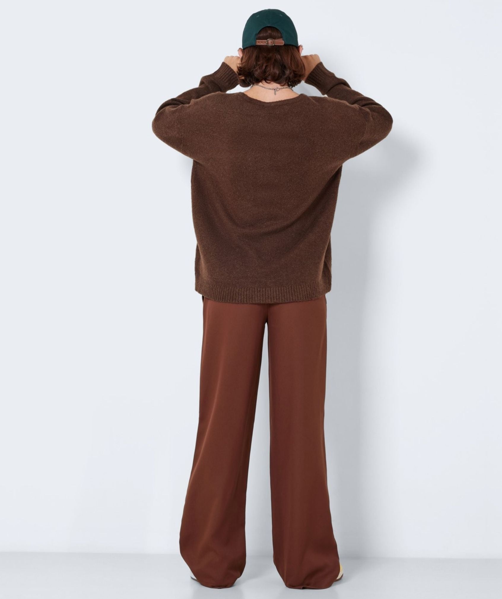 Noisy May - Son L/S V-Neck Tunic Knit (Cappuccino)