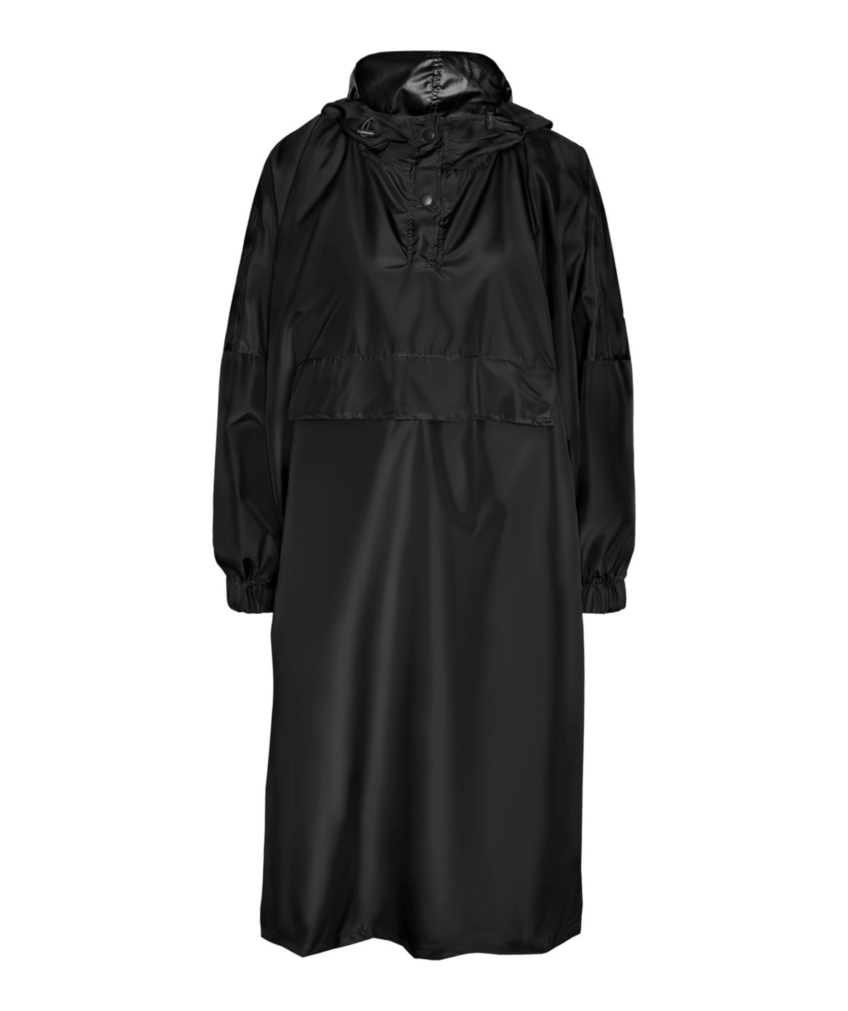 Noisy May - Sky L/S Printed Rainponcho (Black)