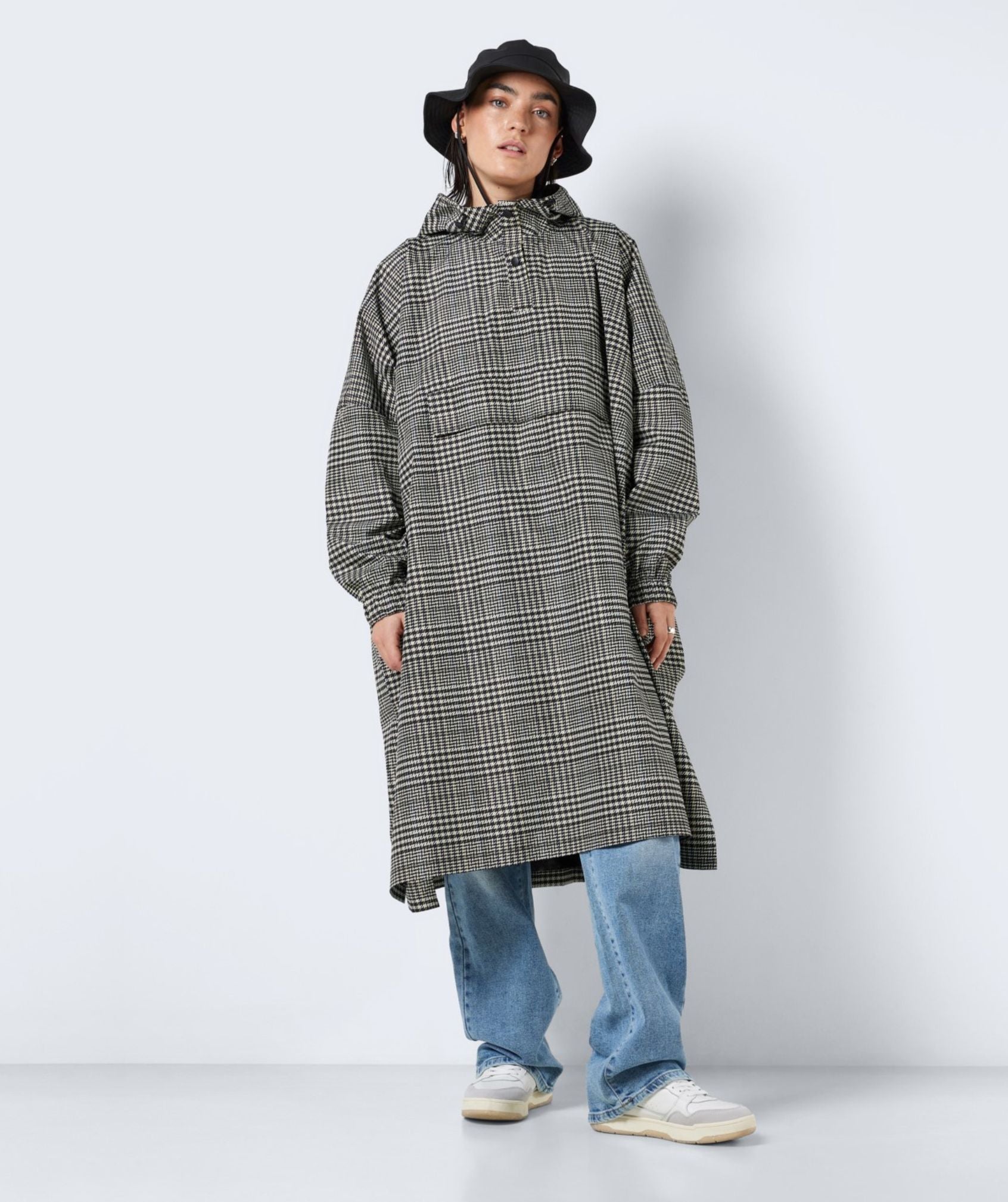 Noisy May - Sky L/S Printed Rainponcho (Black Sugar Swizzle & Nomad)