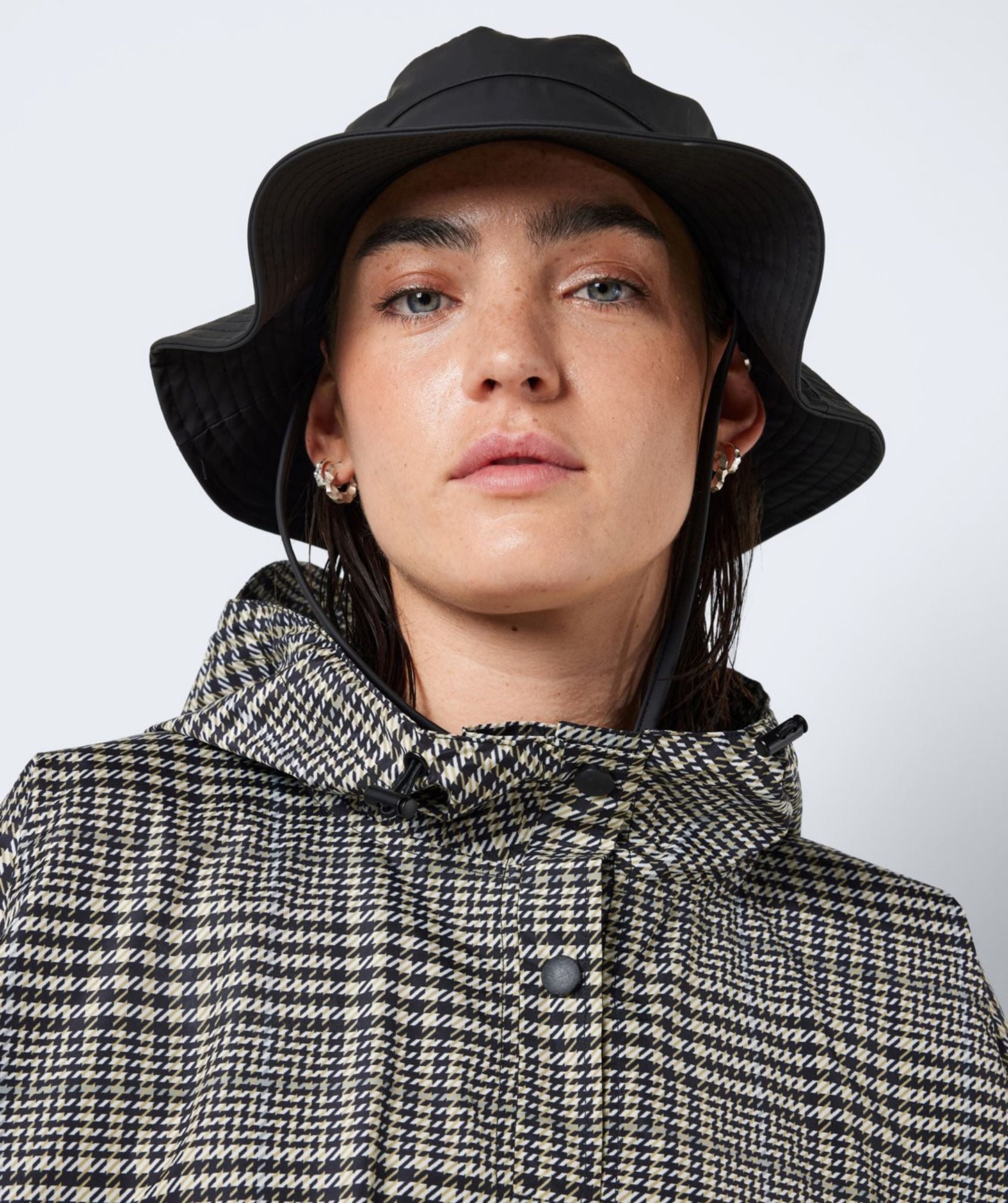 Noisy May - Sky L/S Printed Rainponcho (Black Sugar Swizzle & Nomad)