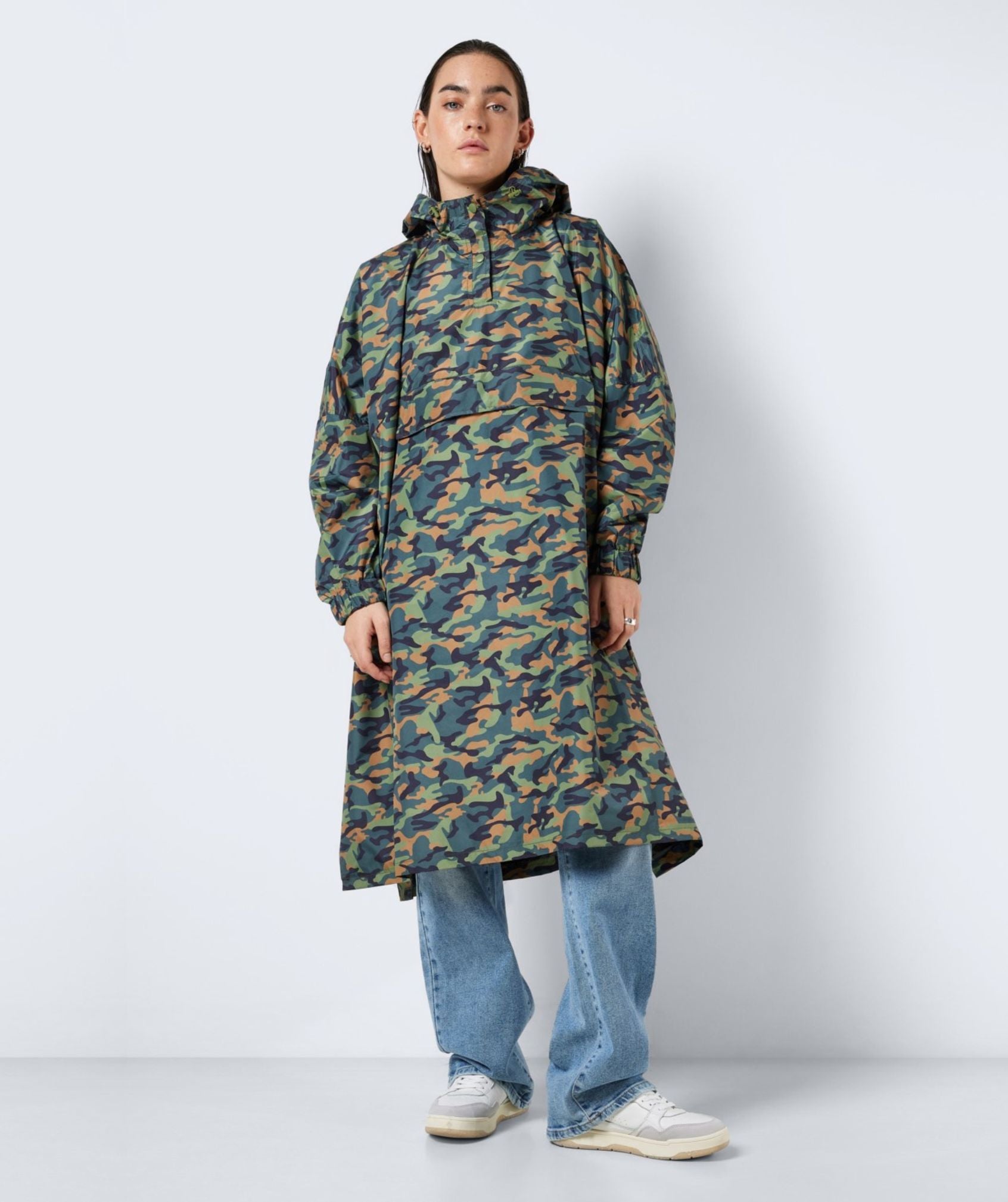 Noisy May - Sky L/S Printed Rainponcho (Kalamata Camo)