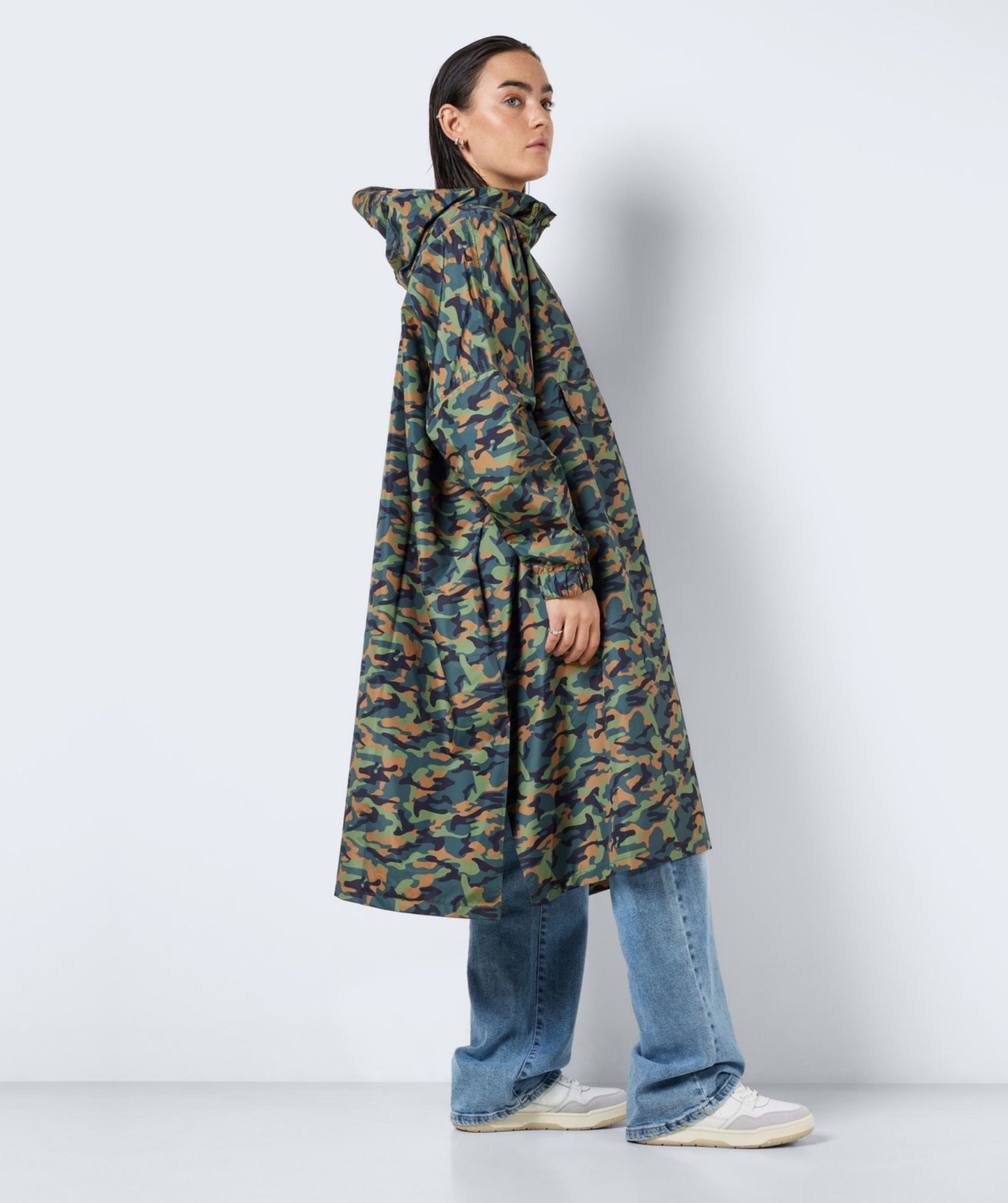 Noisy May - Sky L/S Printed Rainponcho (Kalamata Camo)
