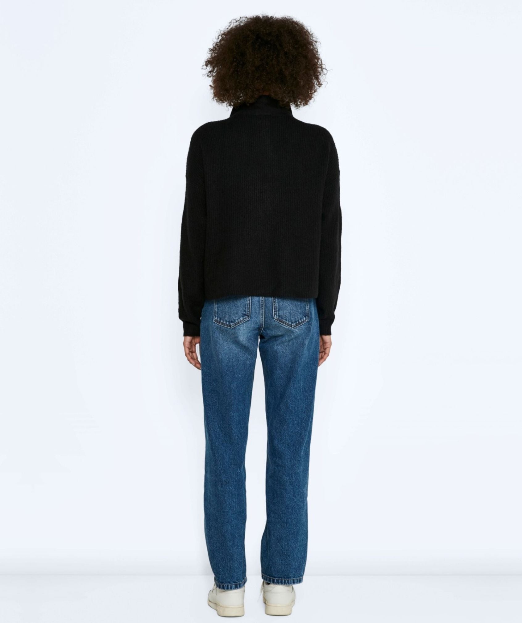 Noisy May - New Alice L/S High Neck Knit (Black)