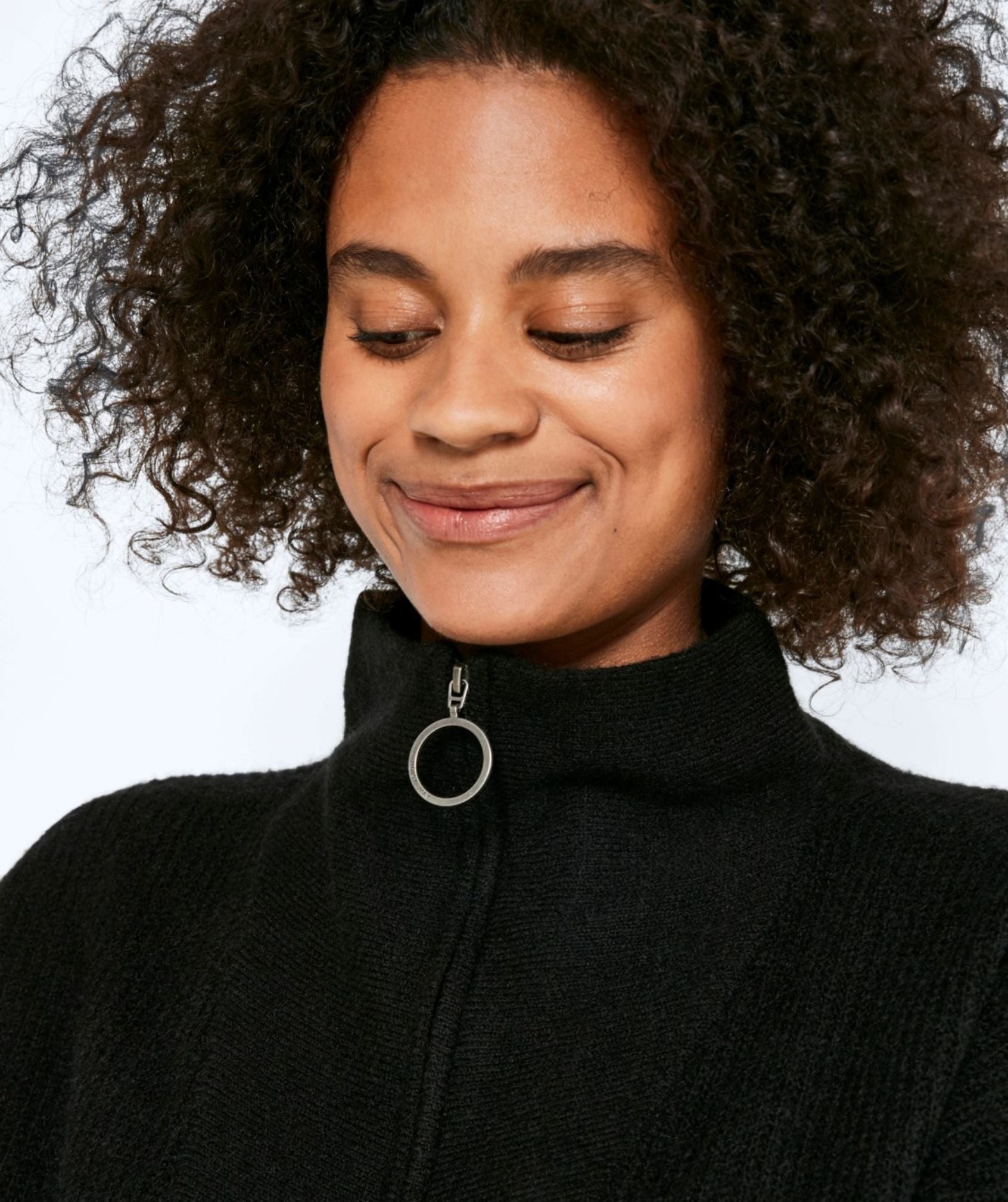 Noisy May - New Alice L/S High Neck Knit (Black)