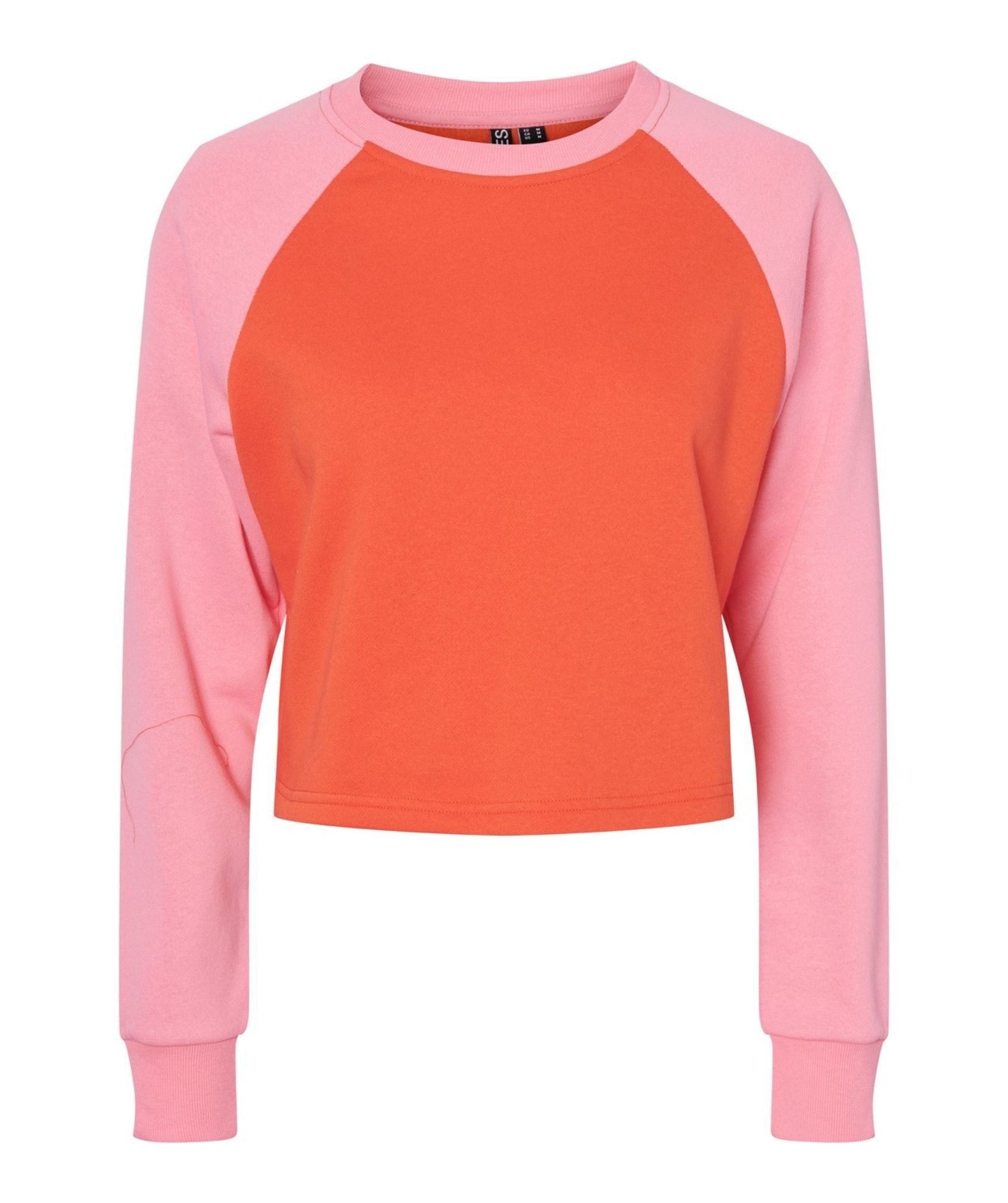 Pieces - Moffo L/S Sweat (Tangerine Tango)