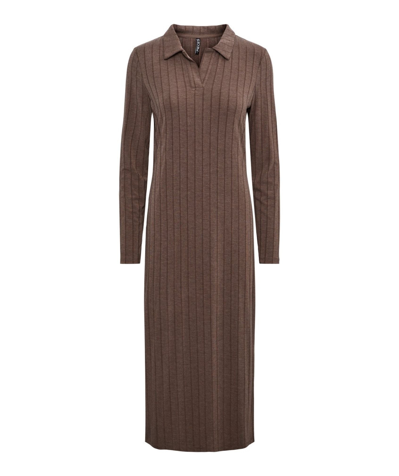 Pieces - Femke LS Midi Dress (Chicory Coffee)