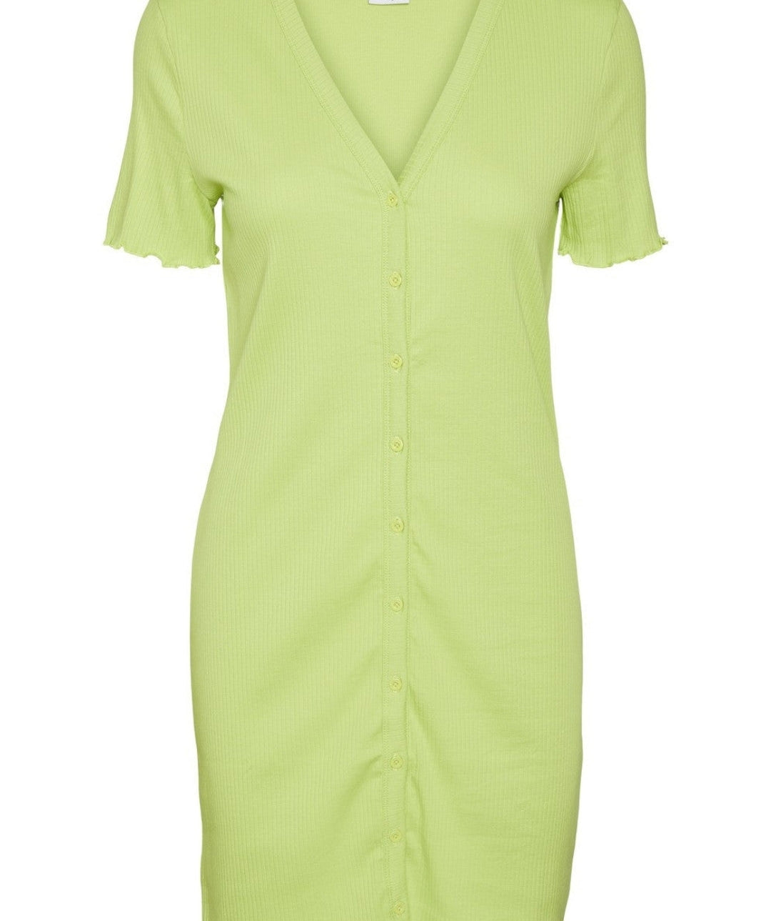 Noisy May - Drakey S/S Short Dress (Wild Lime)