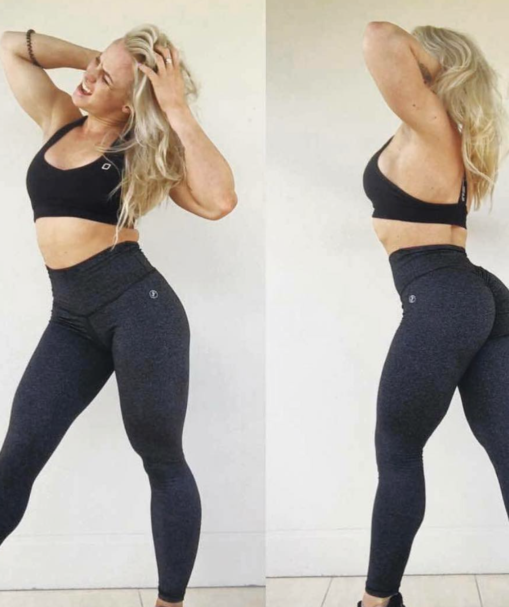 ABS2B High Waist Leggings Marilyn (Carbon/Hvid)