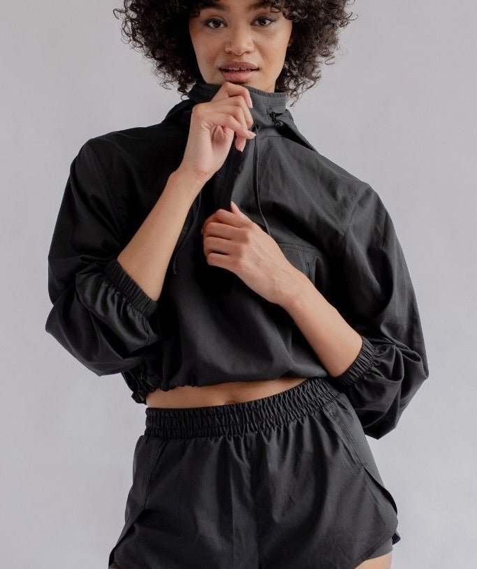 Girlfriend collective black hot sale shorts