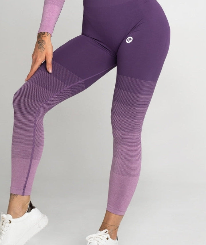 Gym Glamour - Ombre Leggings (Lilla)