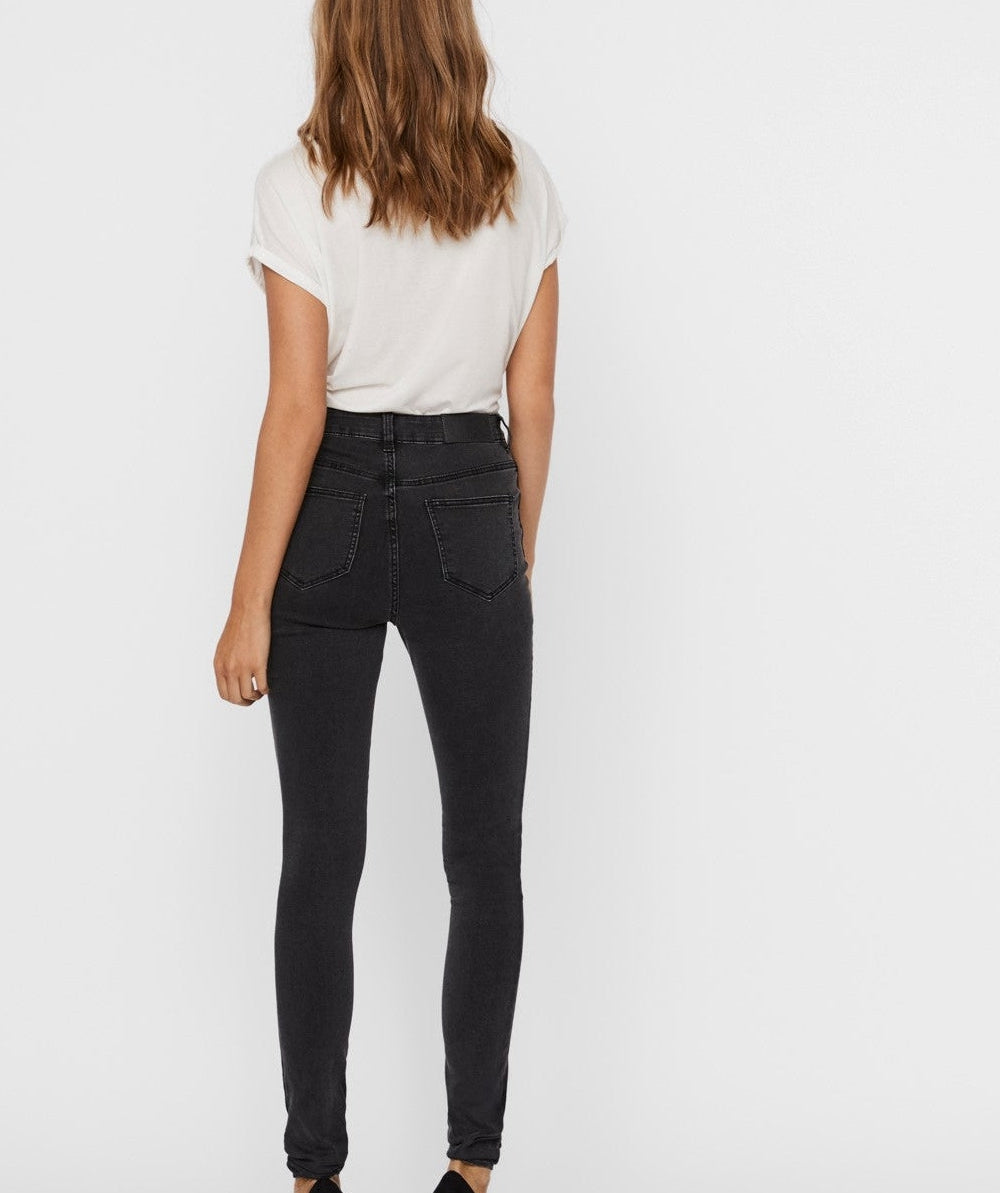 Noisy May - Callie Skinny Jeans (Dark Grey)