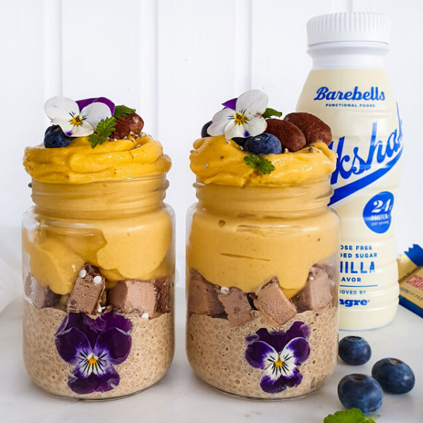 opskrift på chaigrød - barebells nicecream