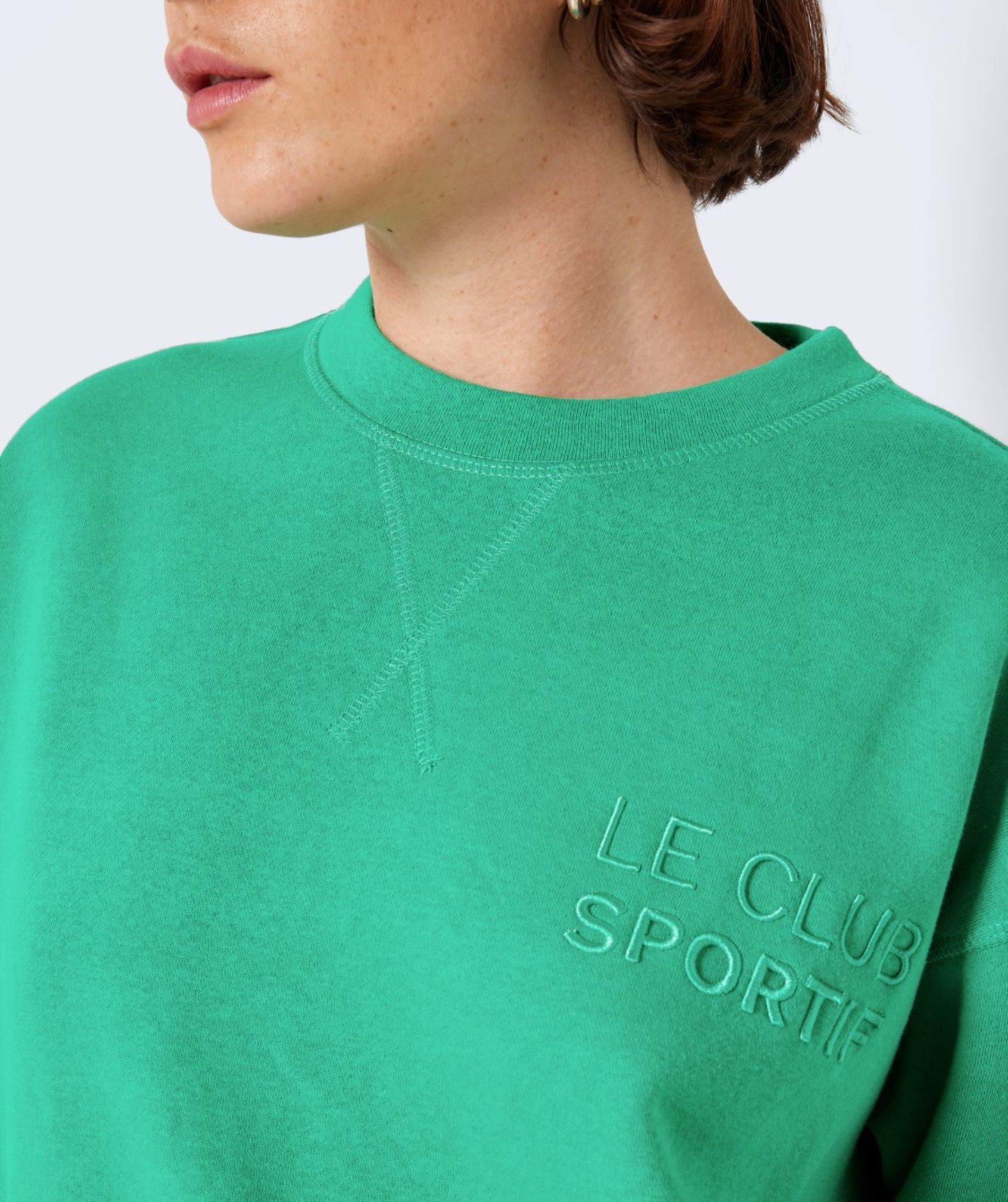 Noisy May - Alden L/S Logo Sweat (Emerald)