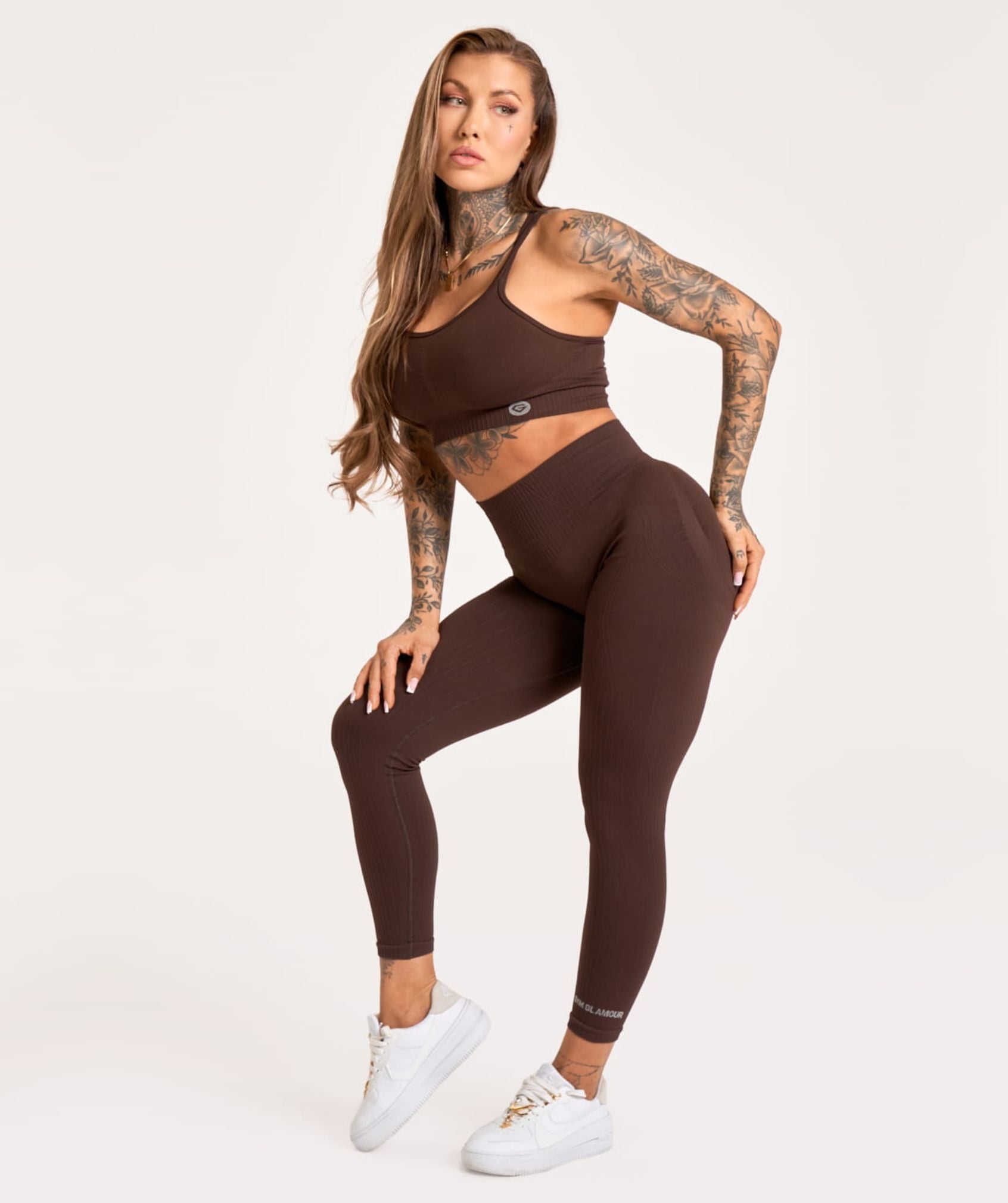 Gym Glamour - Mimi Seamless Leggings 2.0 (Chocolate)