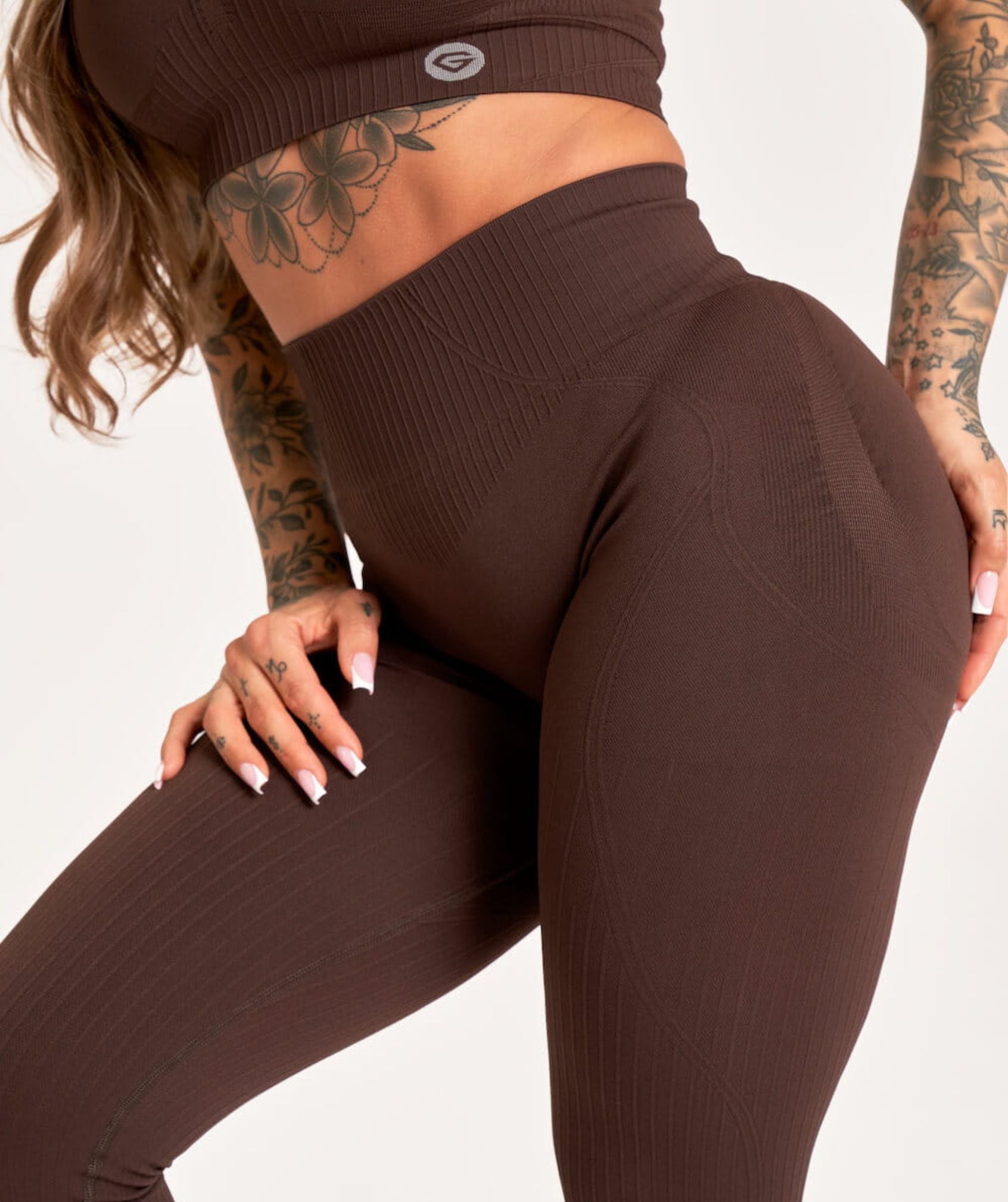 Gym Glamour - Mimi Seamless Leggings 2.0 (Chocolate)