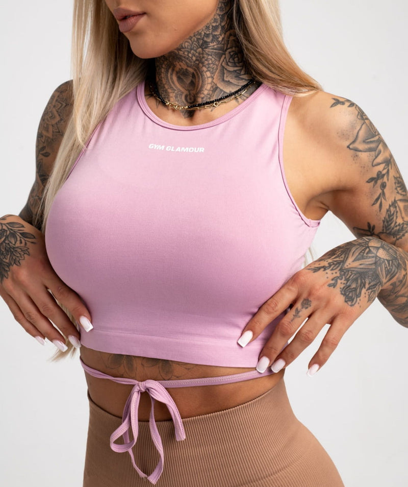Gym Glamour - Elsa Tied Top (Pink)