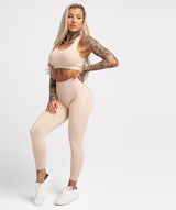 Gym Glamour - May Compress Leggings (Almond)