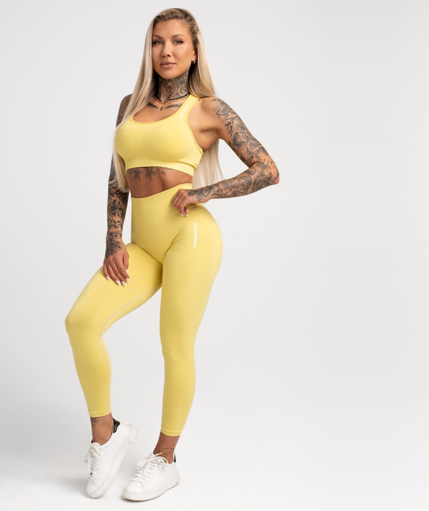 Gym Glamour - May Compress Leggings (Golden Hour)