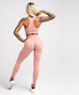 Gym Glamour - May Compress Leggings (Rose Tan)