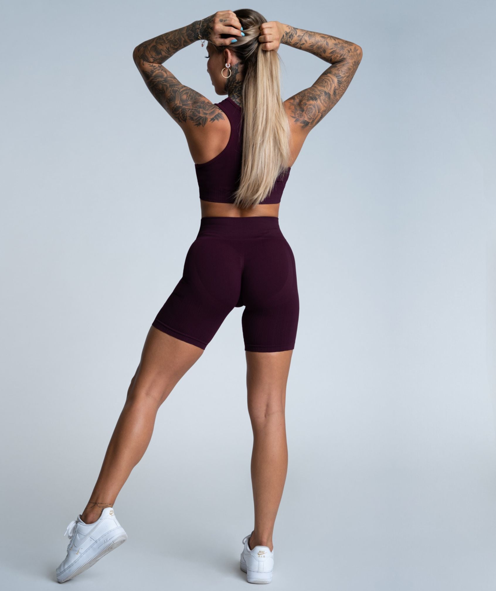 Gym Glamour - Mimi Biker Shorts (Grape)