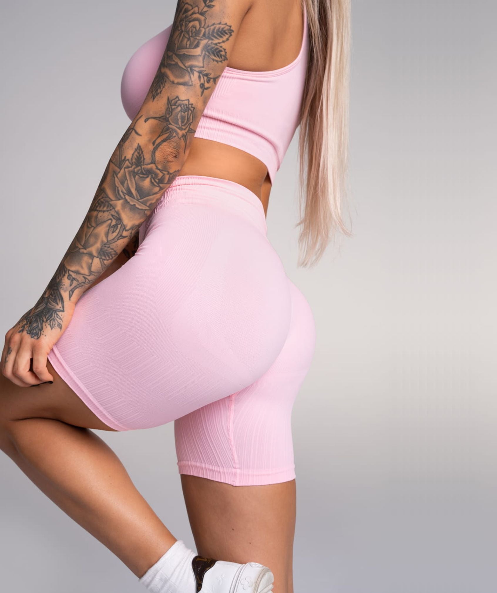 Gym Glamour - Mimi Biker Shorts (Candy Pink)