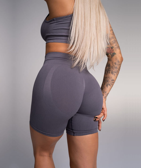Gym Glamour - Mimi Biker Shorts (Grey)