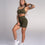 Gym Glamour - Mimi Biker Shorts (Khaki)